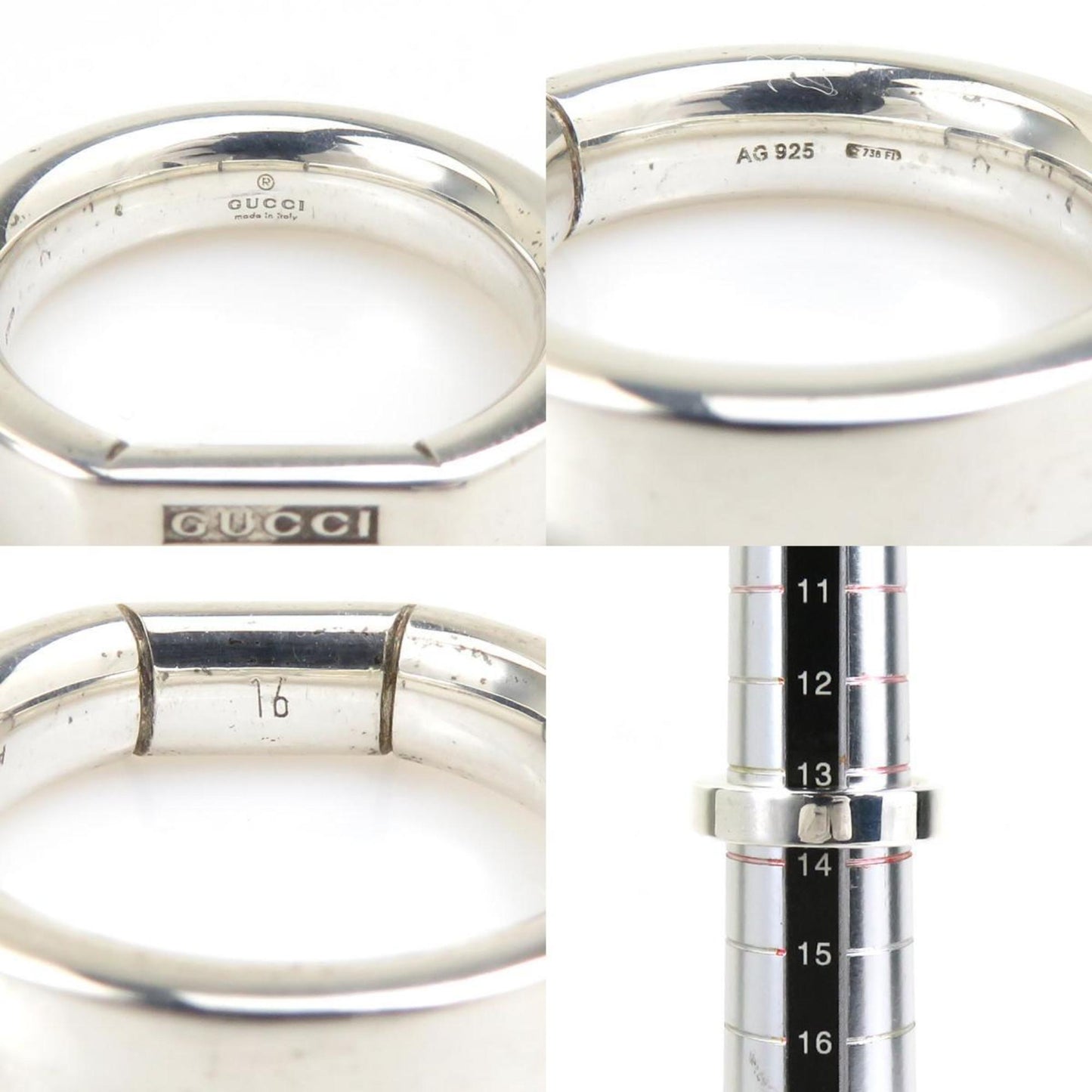 Gucci Silver Silver 925 Band Ring ( )