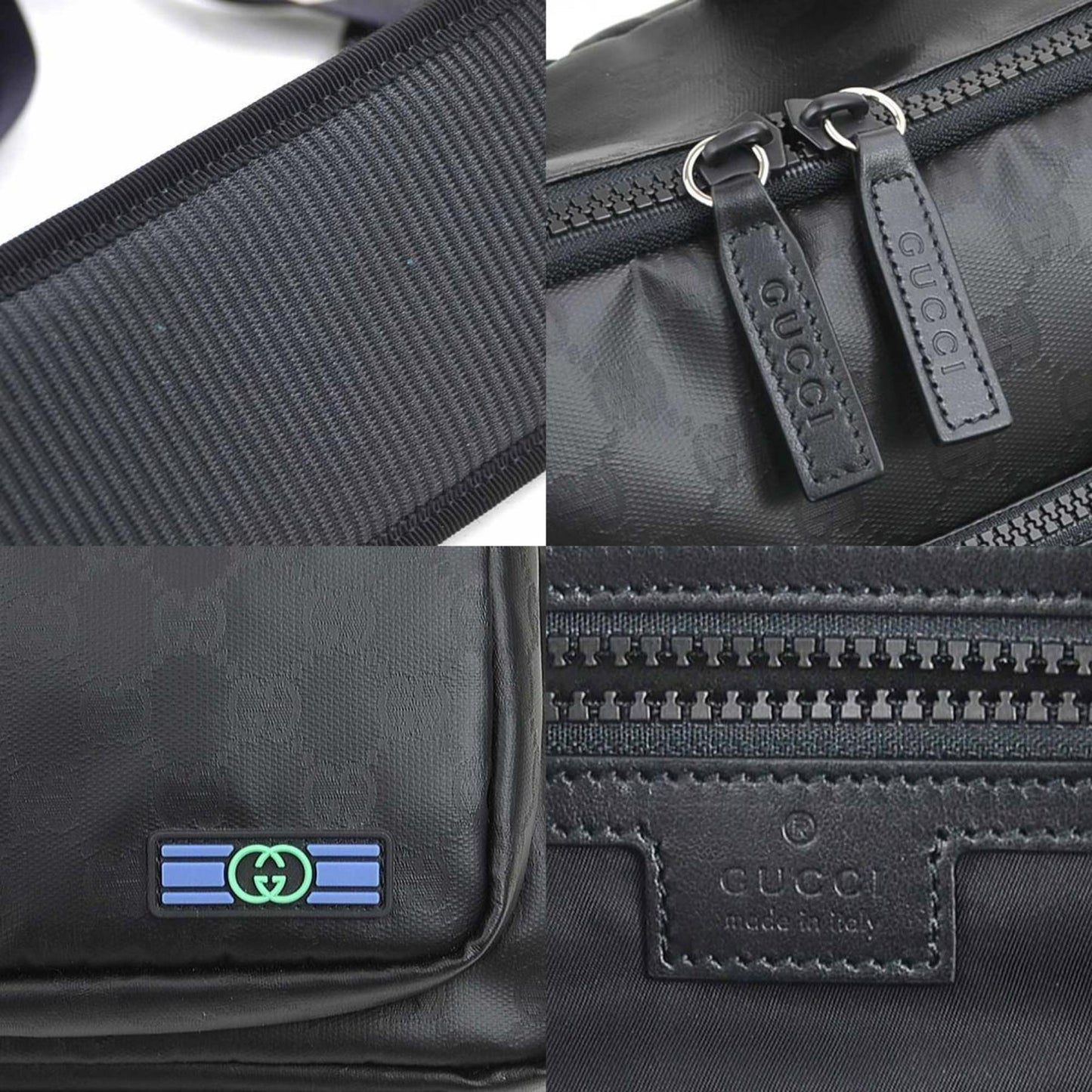 Gucci Black Pvc Shoulder Bag ( )