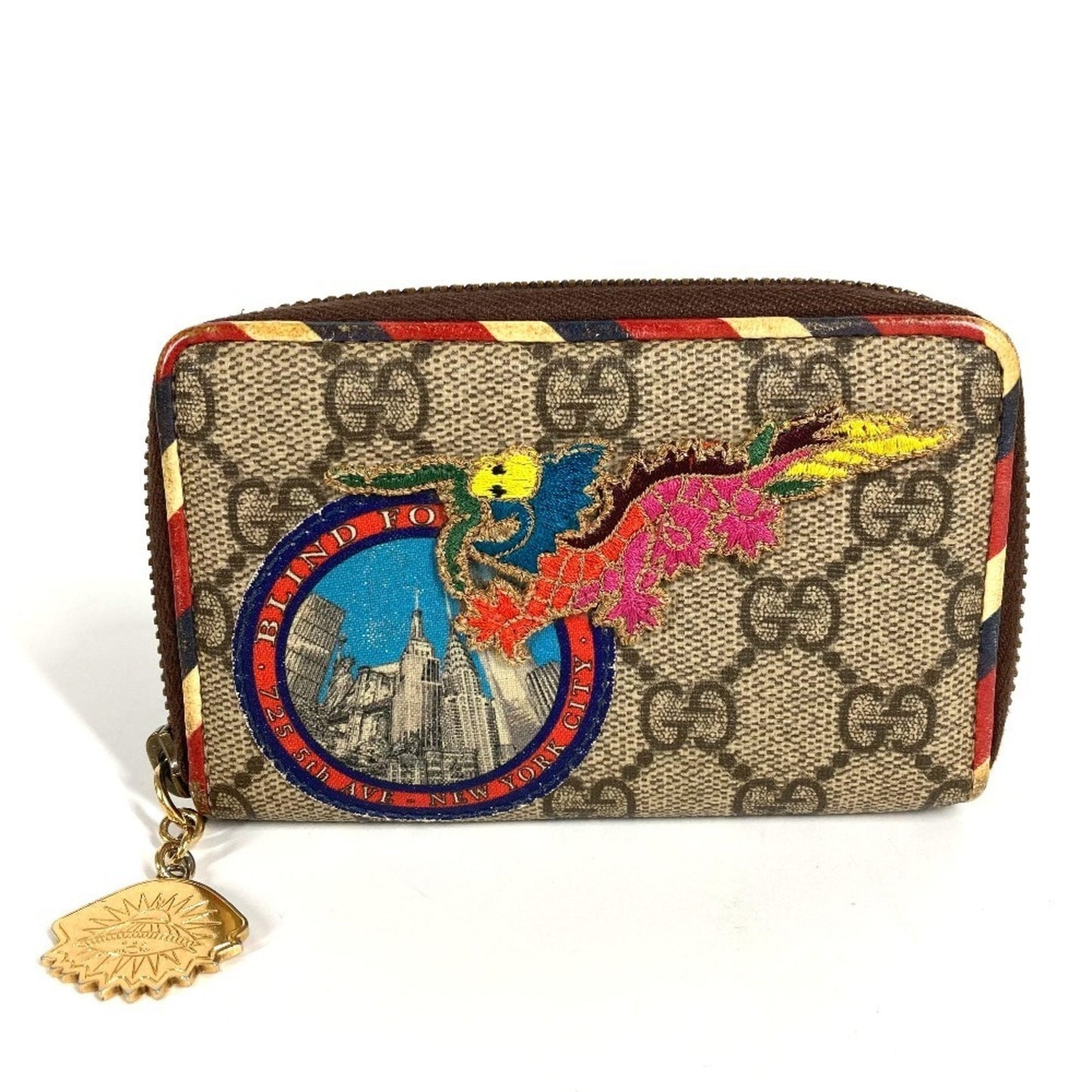 Gucci Gg Supreme Beige Multi-Color Gg Supreme Coin Purse/Coin Case ( )