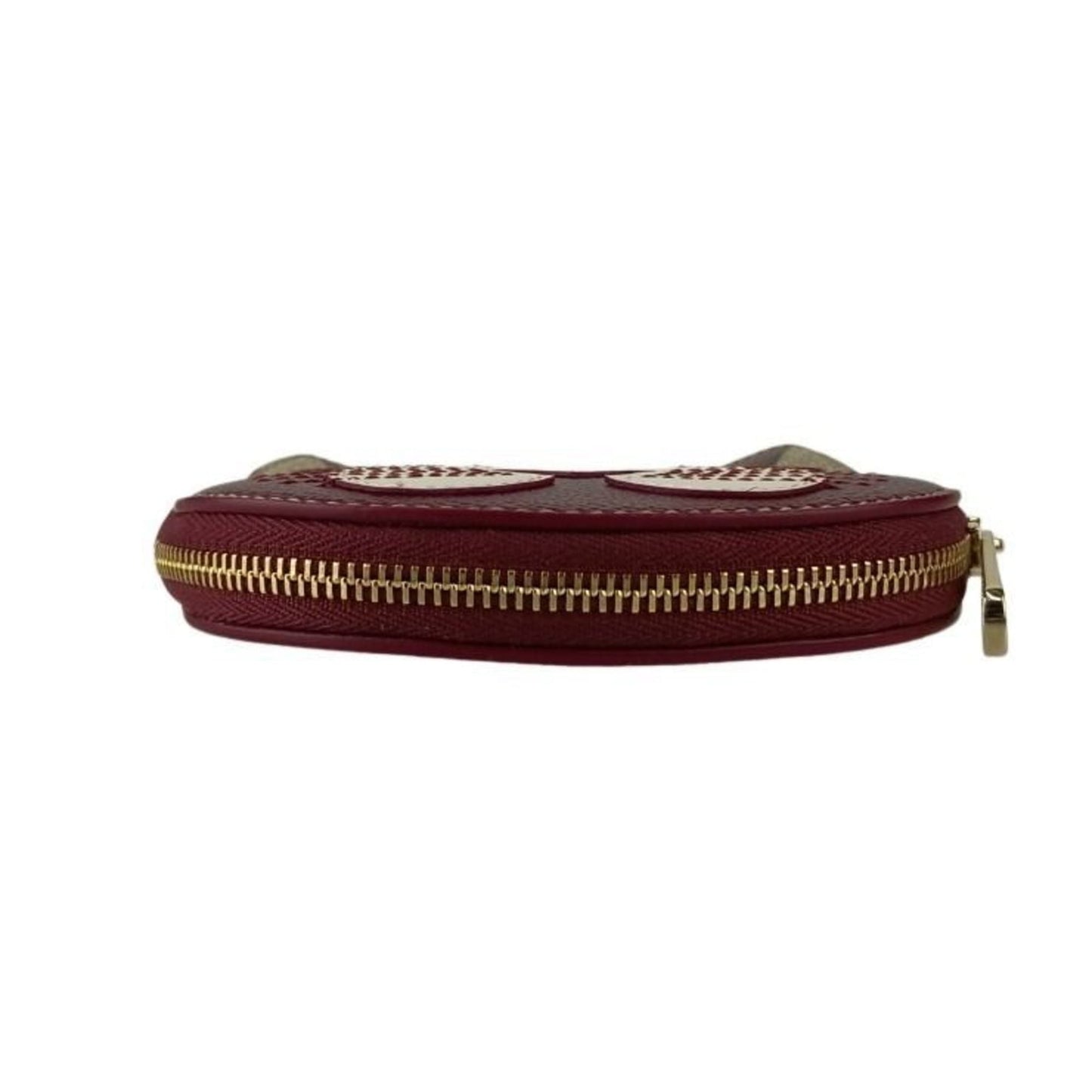 Gucci Beige Bordeaux Pvc Leather Coin Purse/Coin Case ( )
