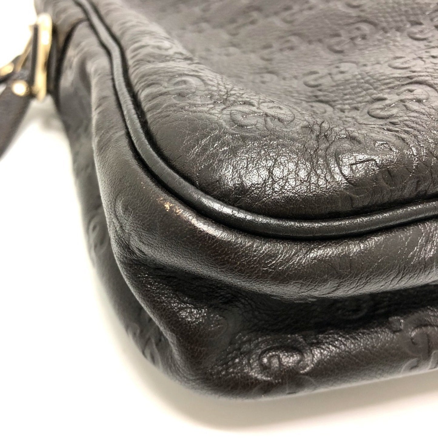 Gucci Brown Leather Briefcase Handbag ( )