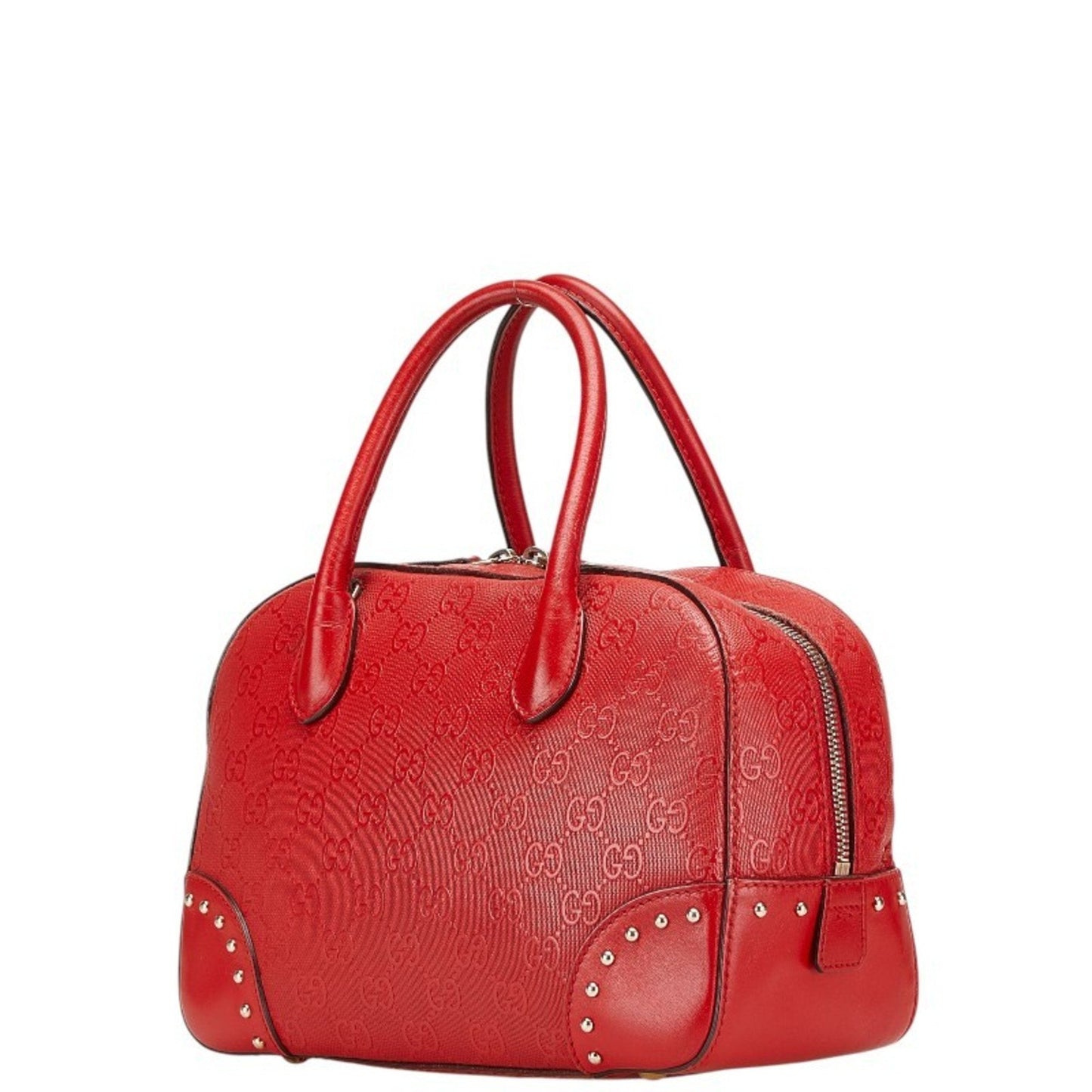 Gucci Red Color Leather Handbag Shoulder Bag ( )