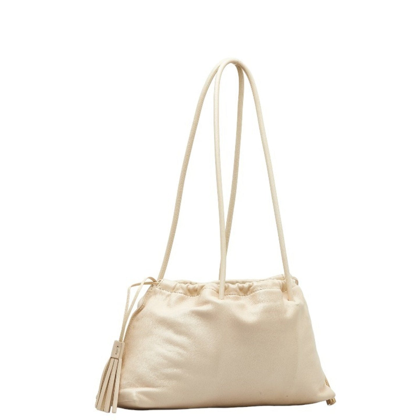 Gucci Ivory White Leather Handbag Tote Bag ( )