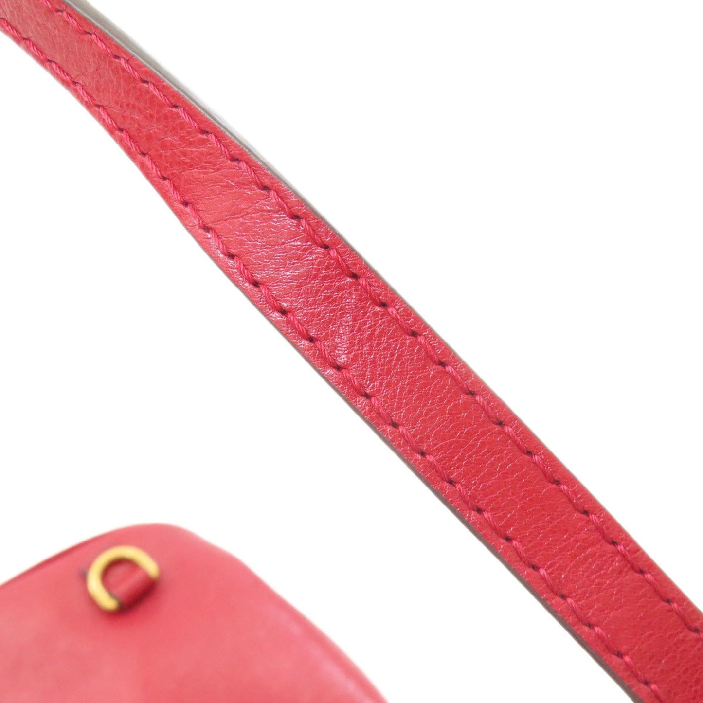 Gucci Red Color Leather Shoulder Bag ( )
