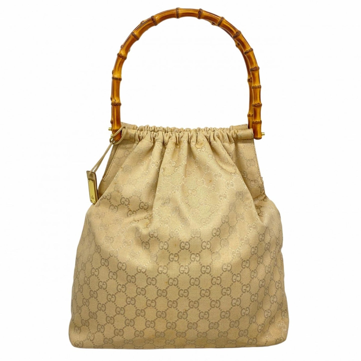 Gucci Beige Canvas Handbag ( )