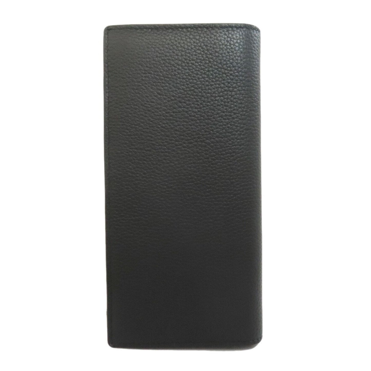 Christian Dior Black Leather Long Wallet (Bi-Fold) ()