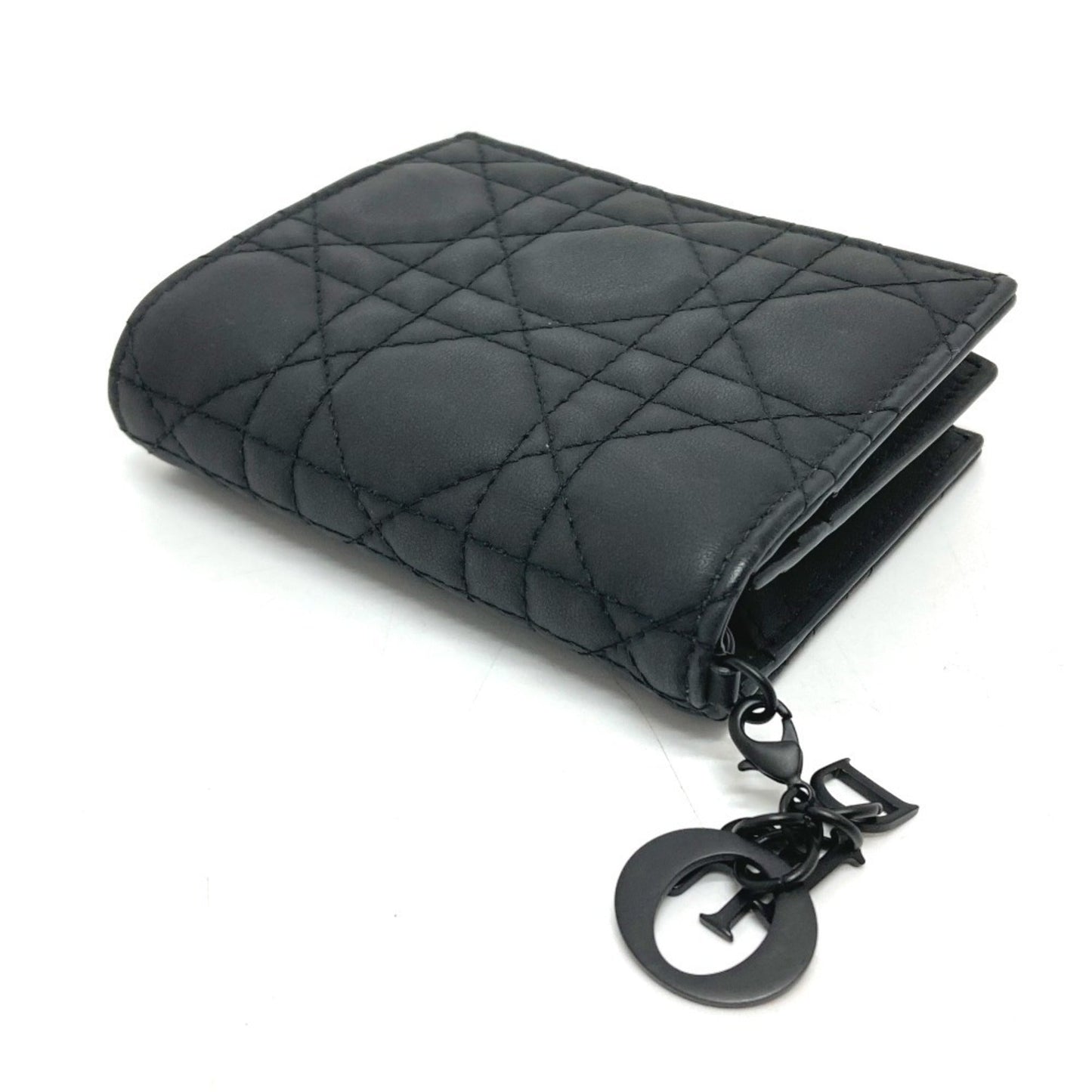 Christian Dior Black Leather Wallet (Bi-Fold) ()