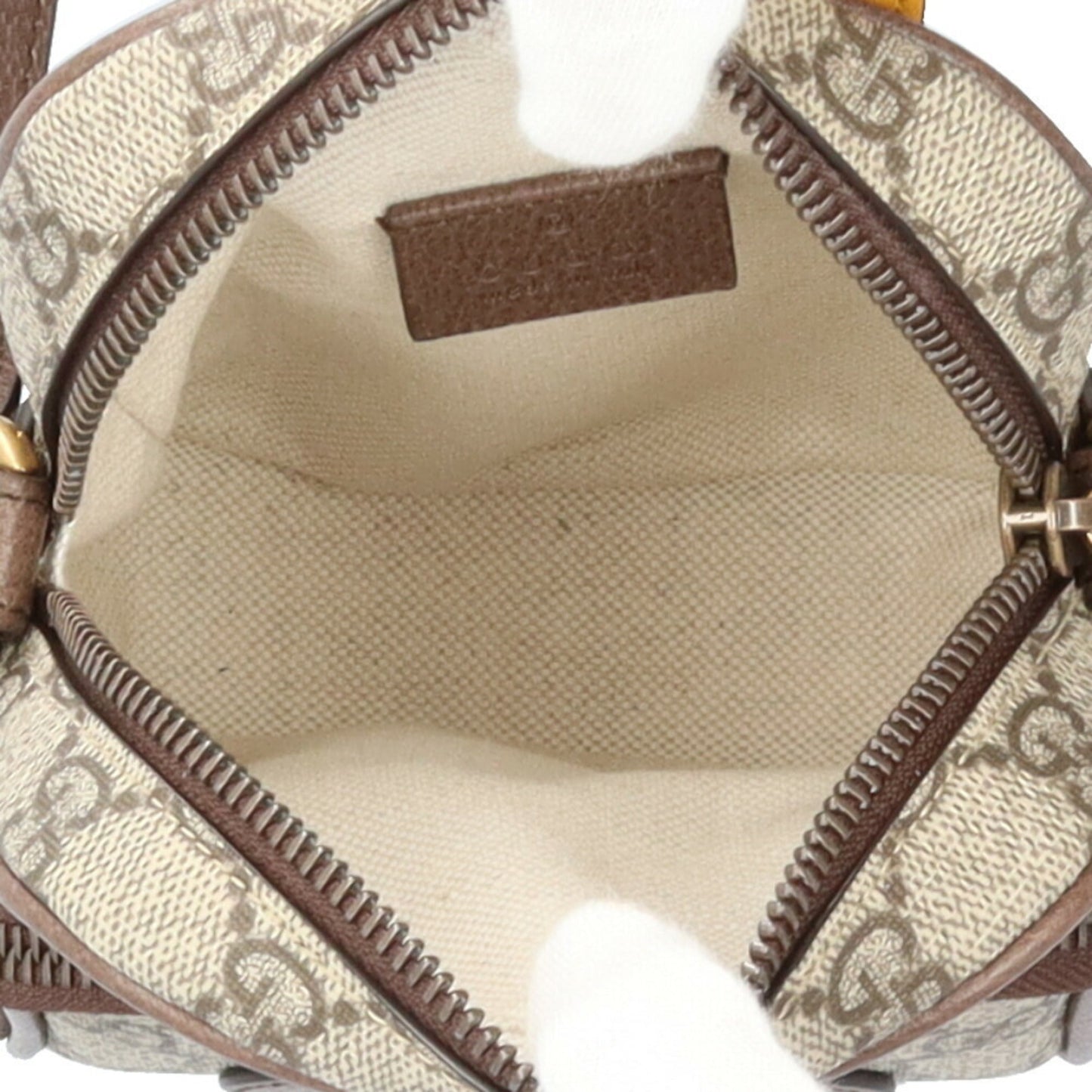Gucci Beige Brown Yellow Gg Supreme Shoulder Bag ( )