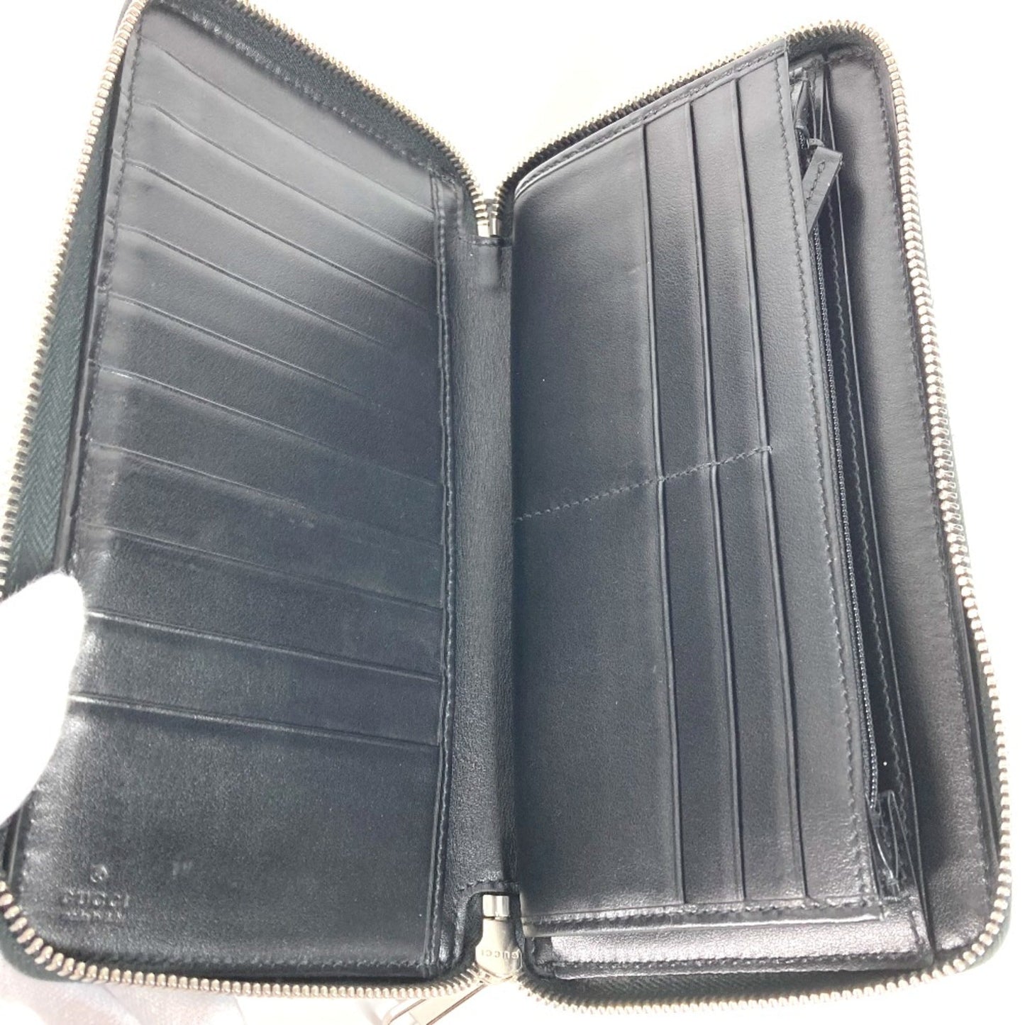 Gucci Black Leather Long Wallet (Bi-Fold) ( )