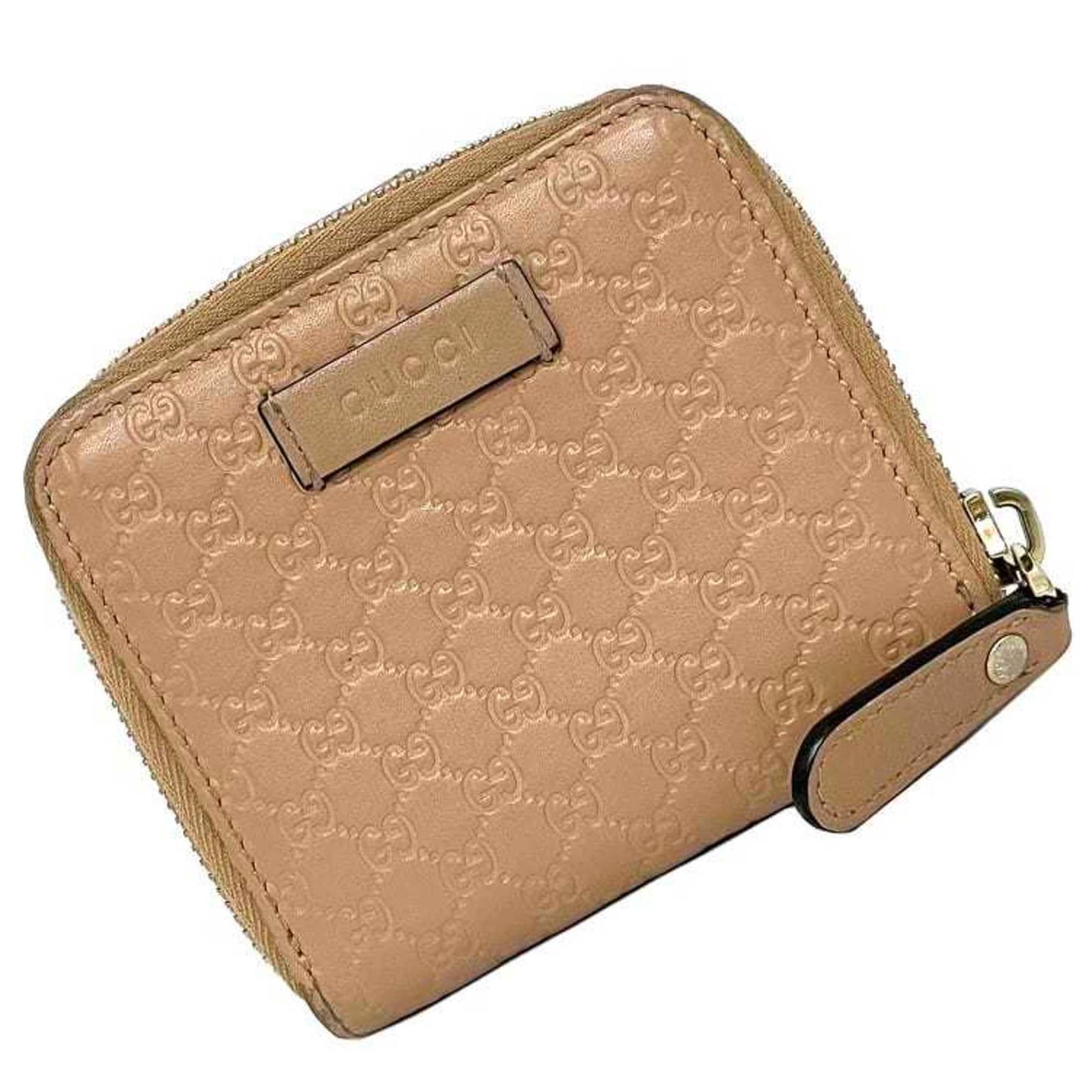 Gucci Gold Beige Leather Wallet (Bi-Fold) ( )