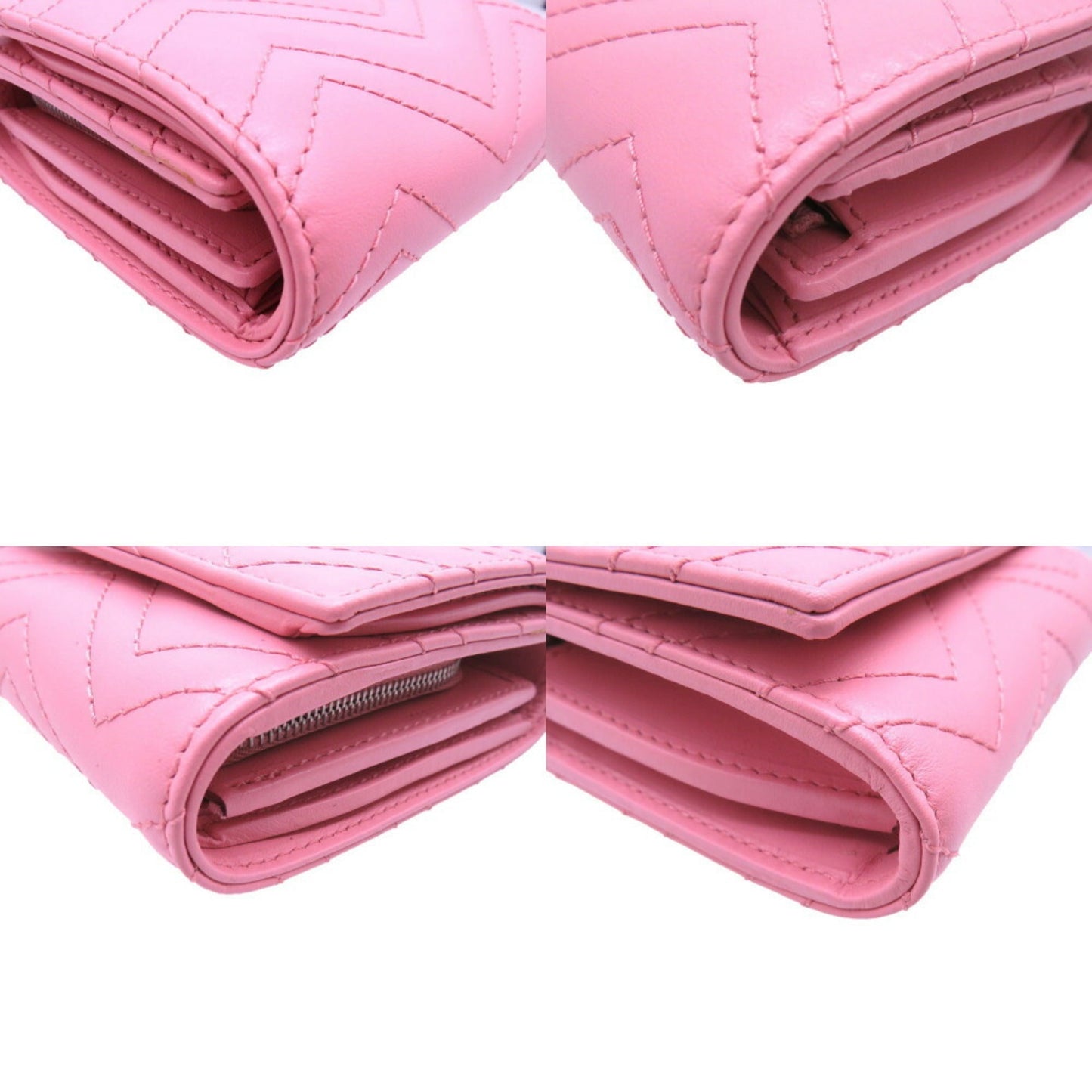 Gucci Pink Leather Wallet (Bi-Fold)