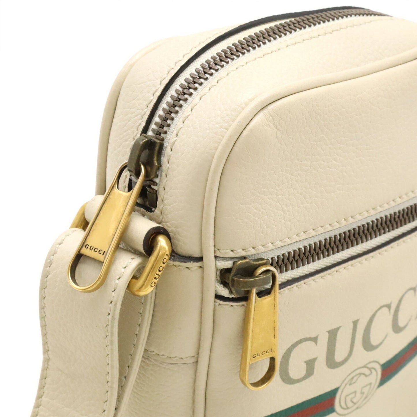 Gucci Ivory Leather Pochette Shoulder Bag ( )