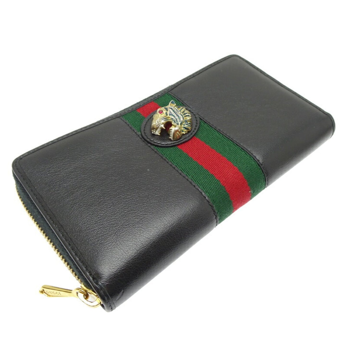 Gucci Black Leather Long Wallet (Bi-Fold) ( )