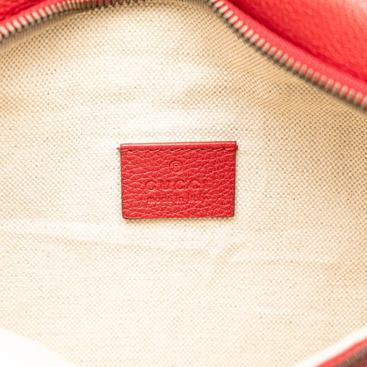 Gucci Sherry Line Red Color Leather Fanny Pack ( )