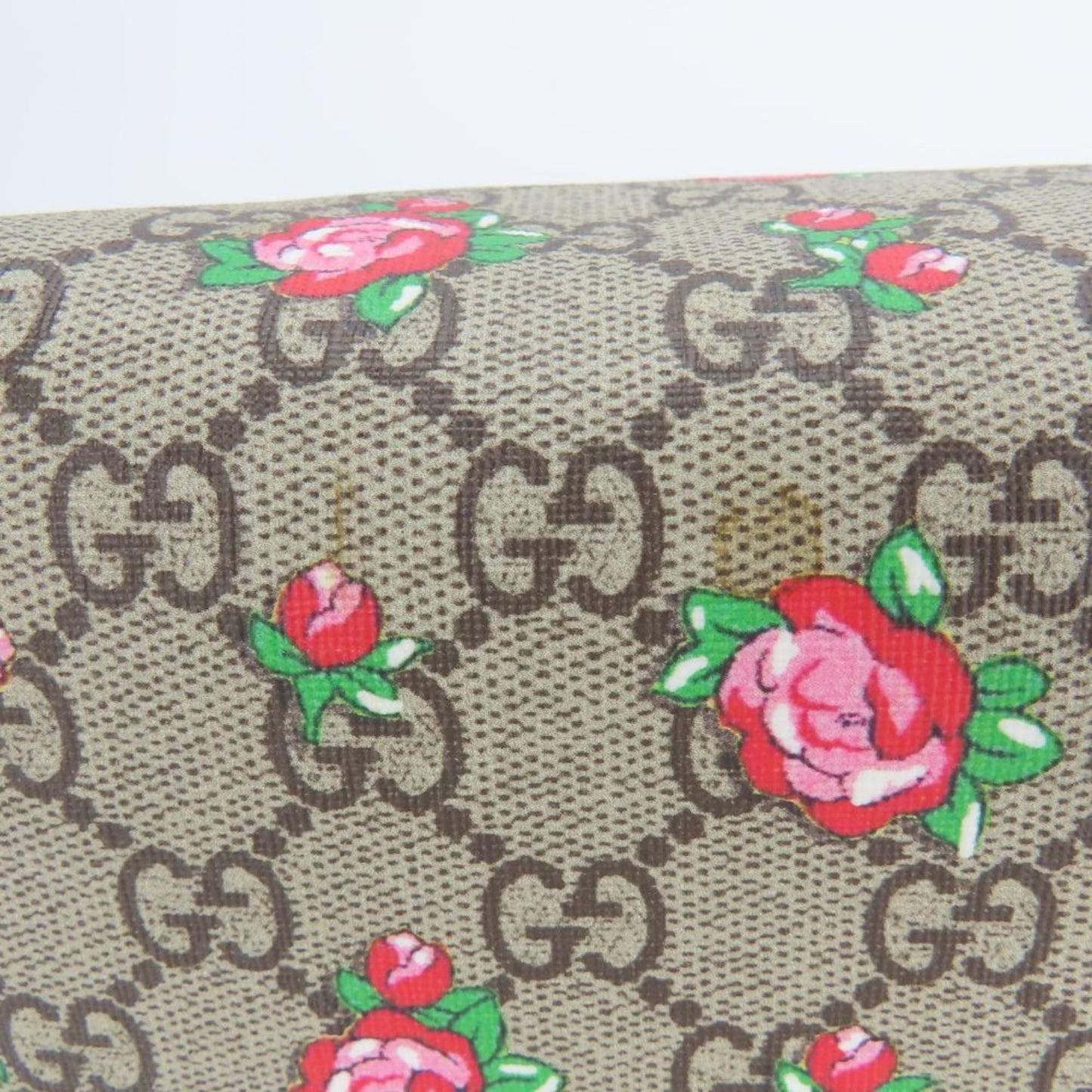 Gucci Beige Rose Pink Gg Supreme Leather Tote Bag ( )