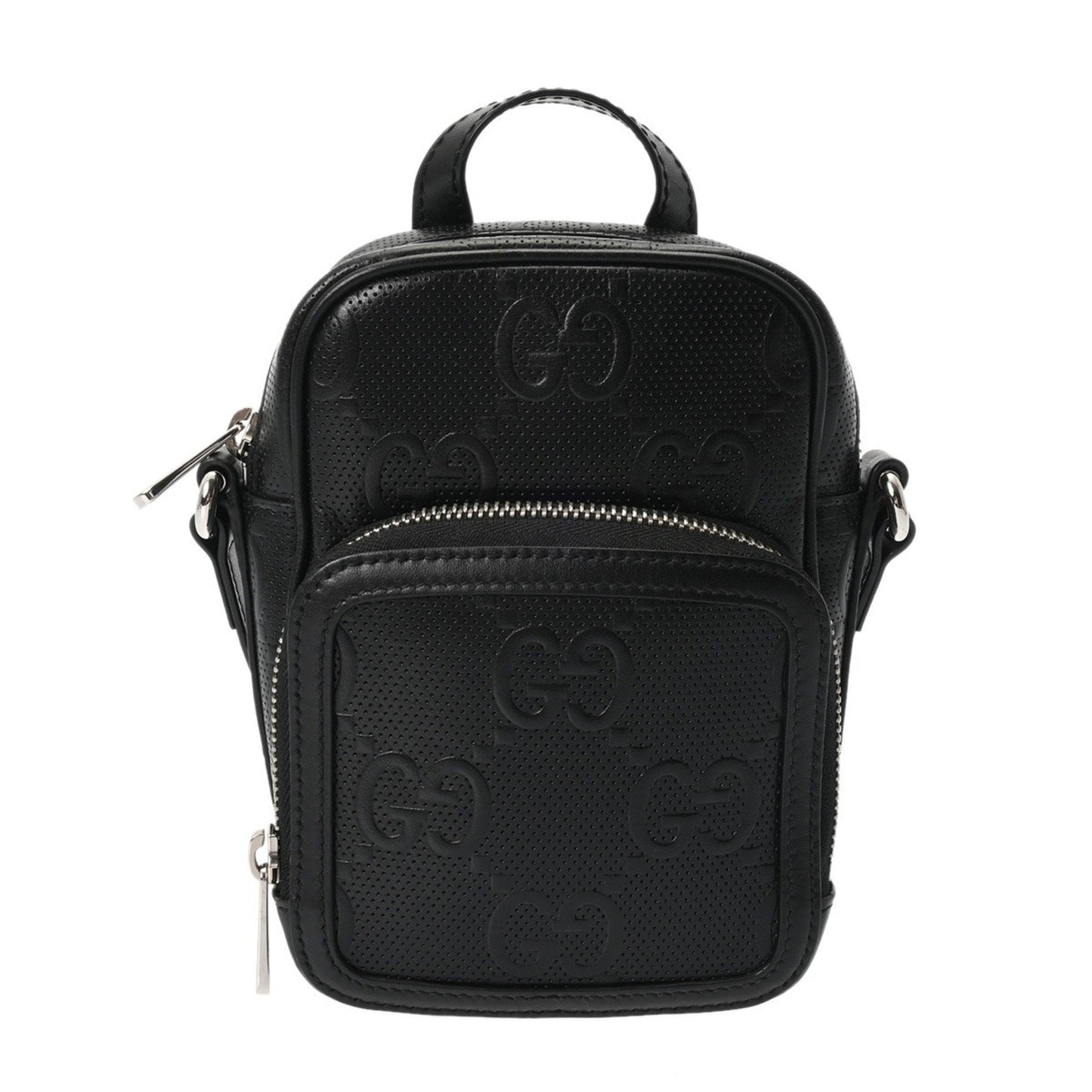 Gucci Black Leather Shoulder Bag ( )