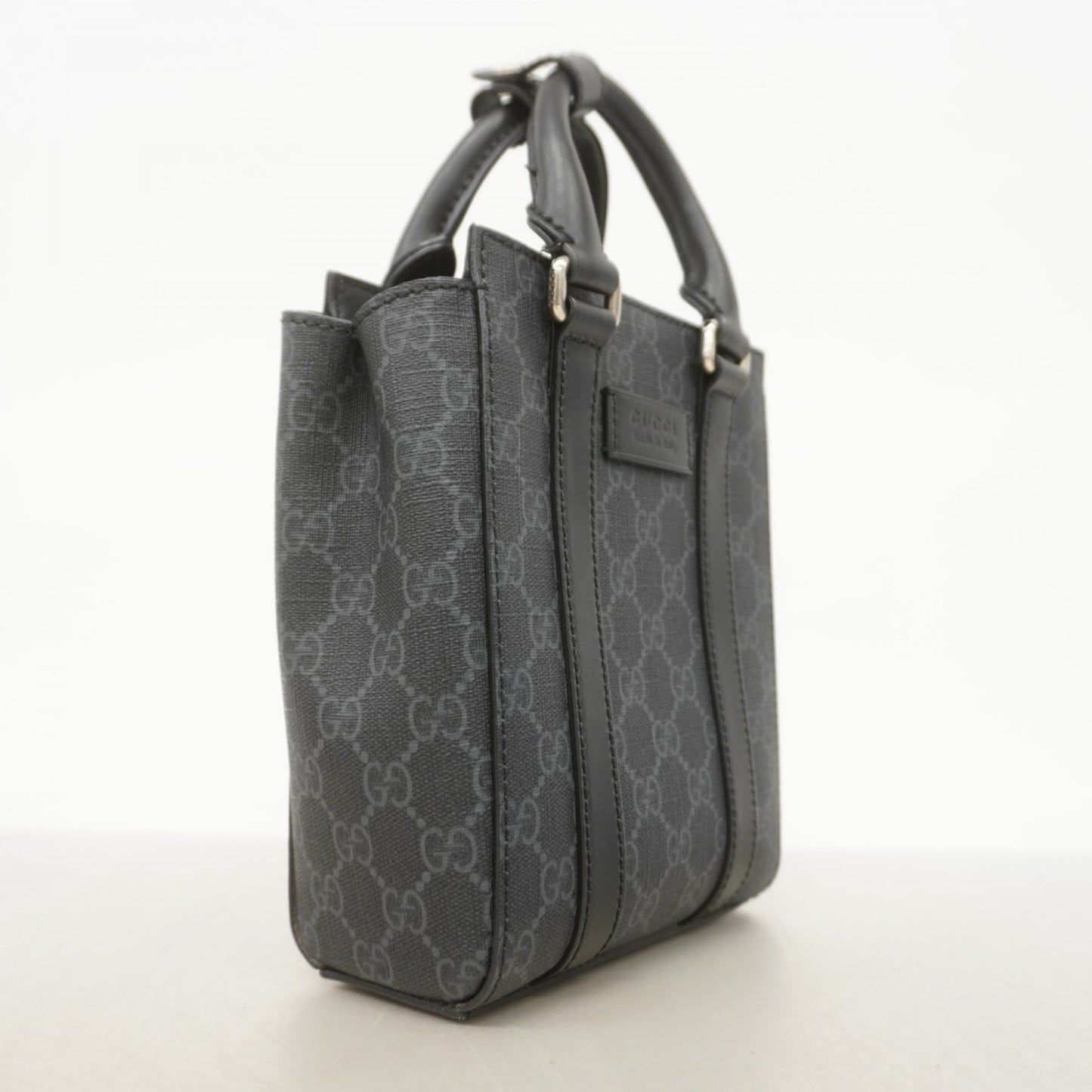 Gucci Black Gray Pvc Handbag ( )