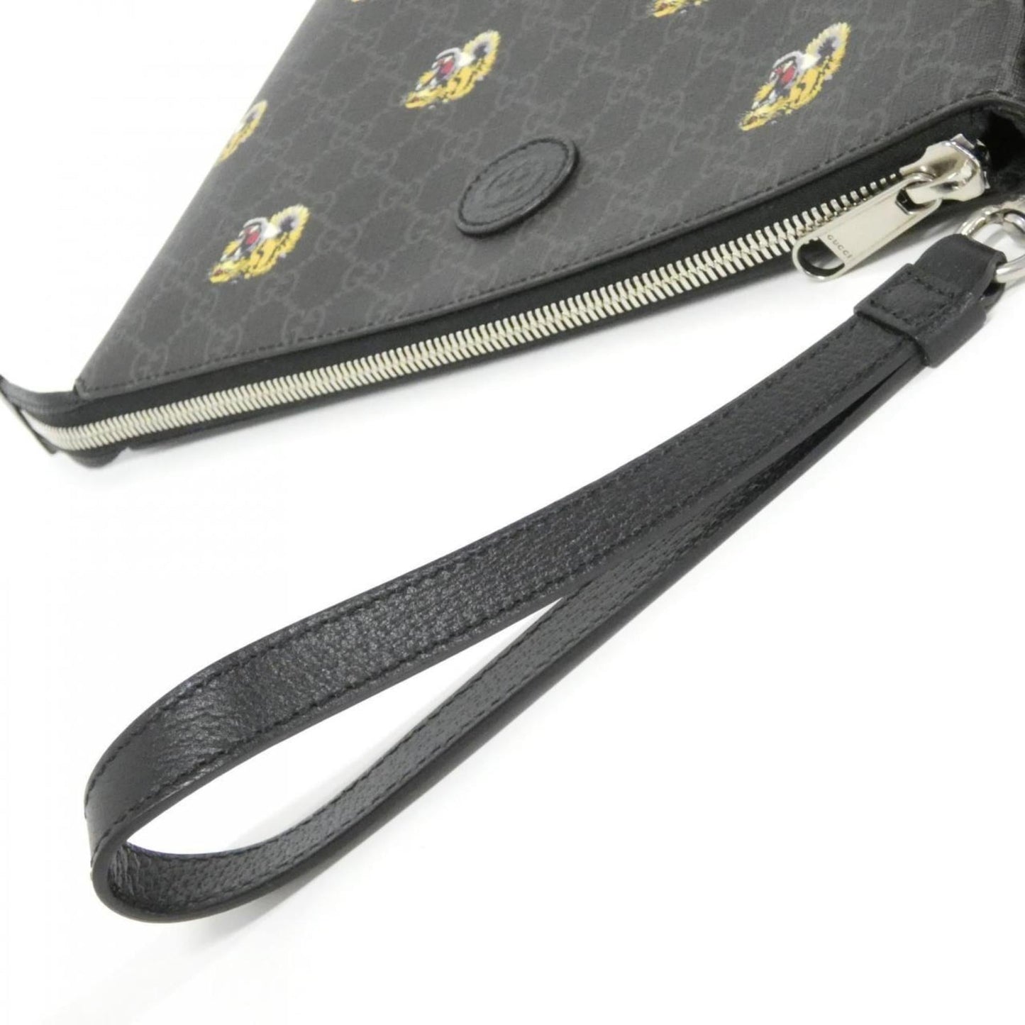 Gucci Black Yellow Gg Supreme Canvas Handbag ( )