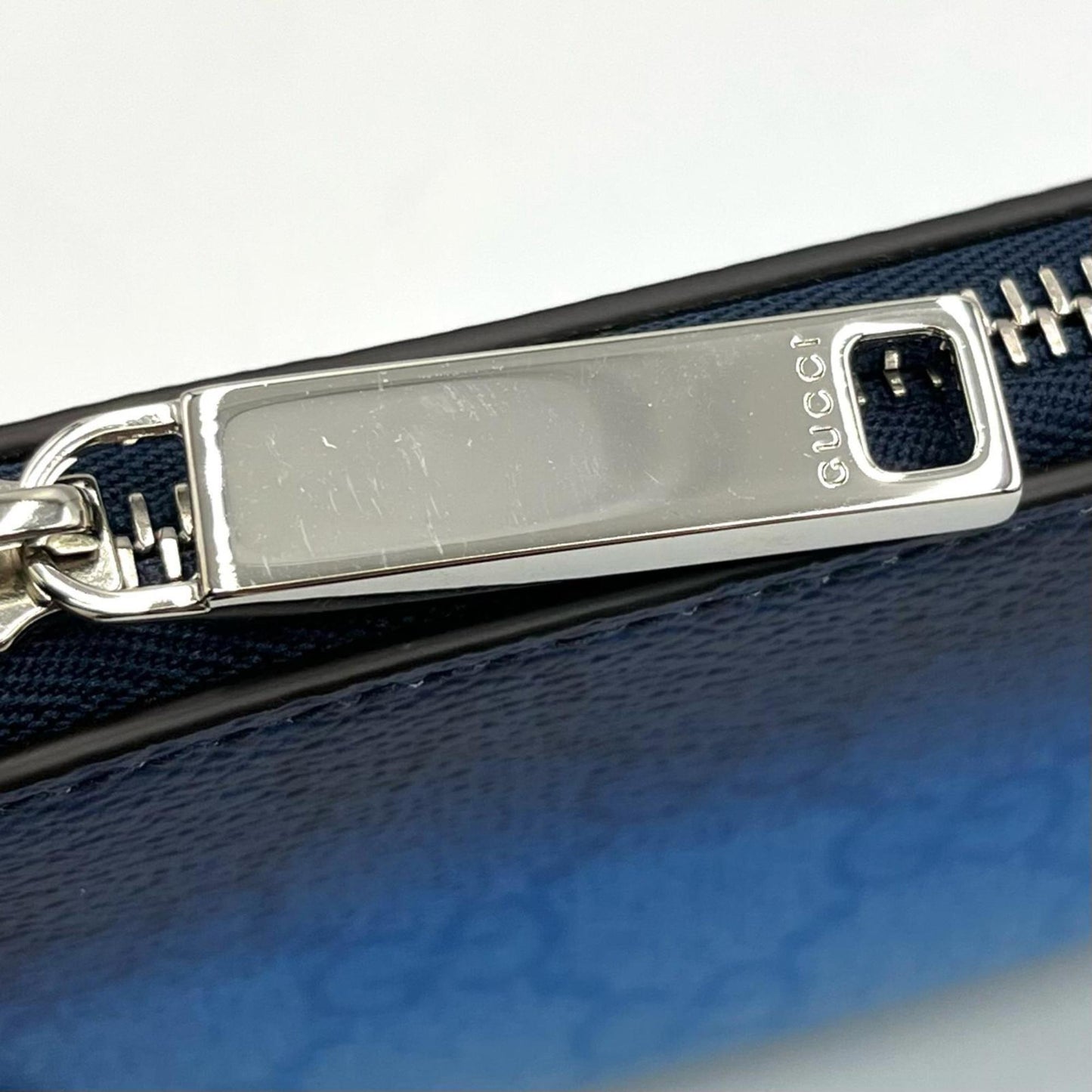 Gucci Blue Pvc Coin Purse/Coin Case ( )