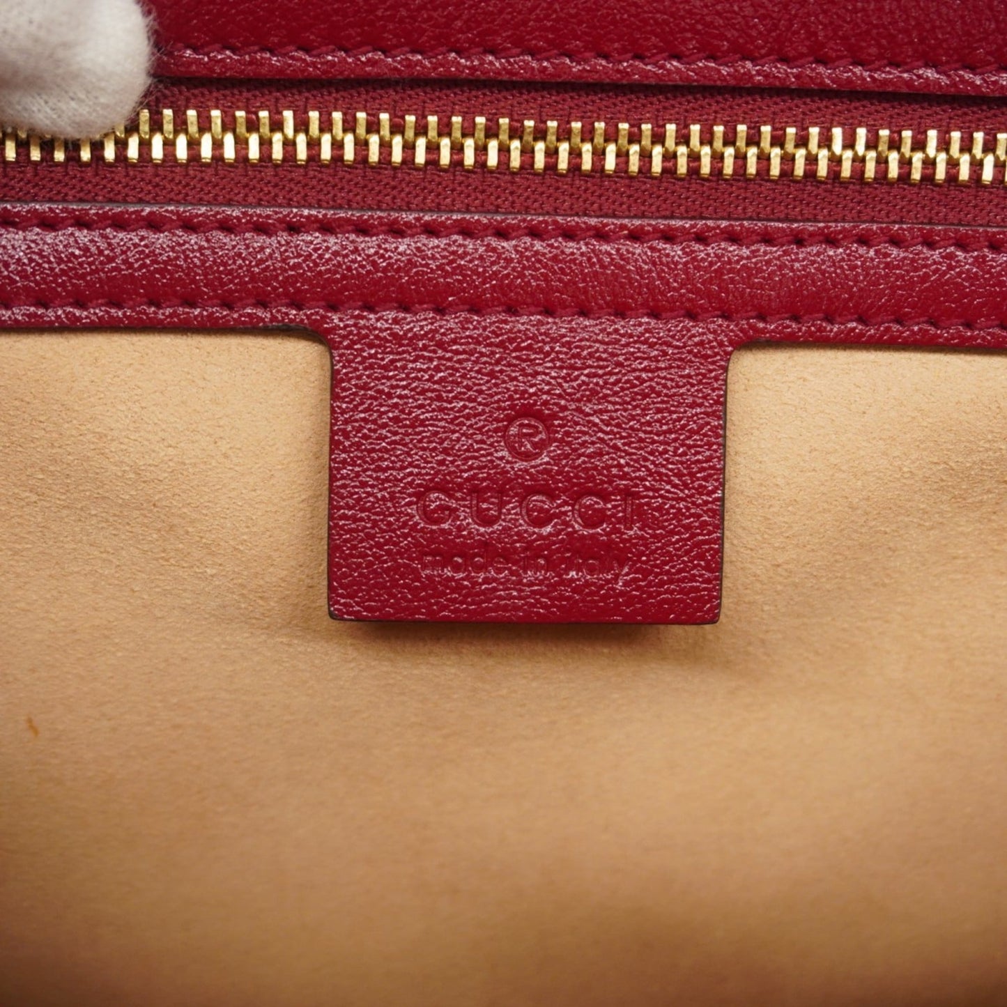 Gucci Brown Red Color Canvas Shoulder Bag ( )