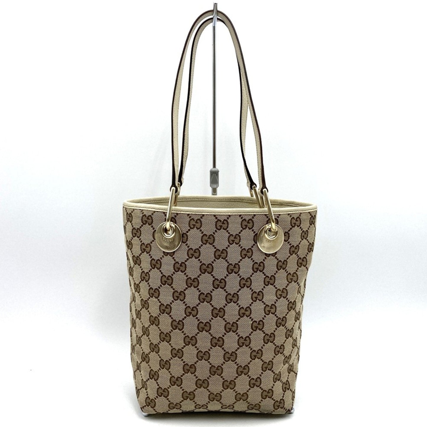 Gucci Gg Canvas Beige Gg Canvas Shoulder Bag Tote Bag ( )