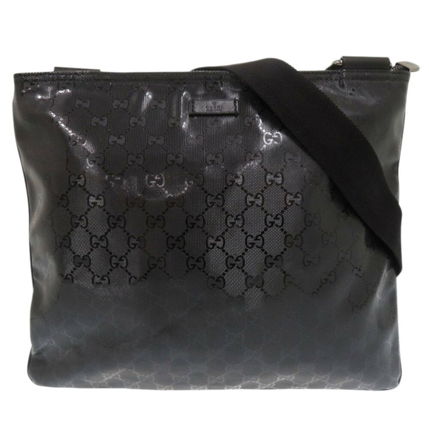 Gucci Black Pvc Leather Shoulder Bag ( )