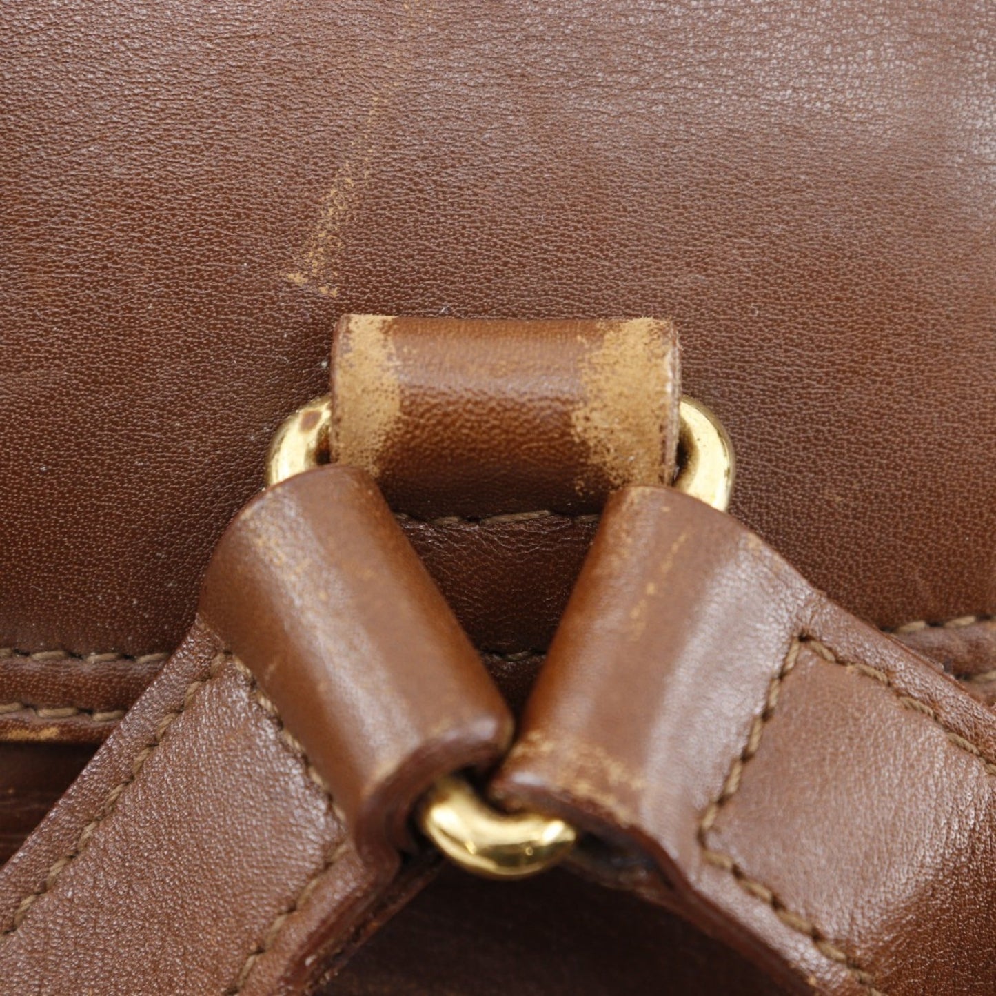 Gucci Brown Leather Backpack ( )