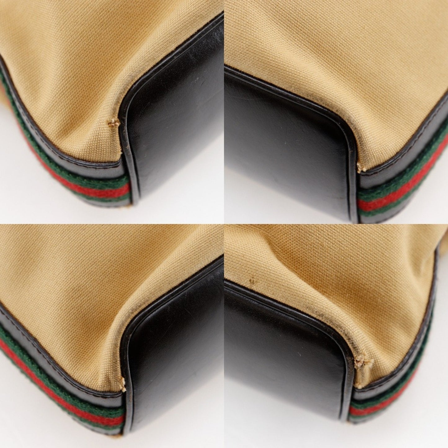 Gucci Beige Canvas Shoulder Bag ( )