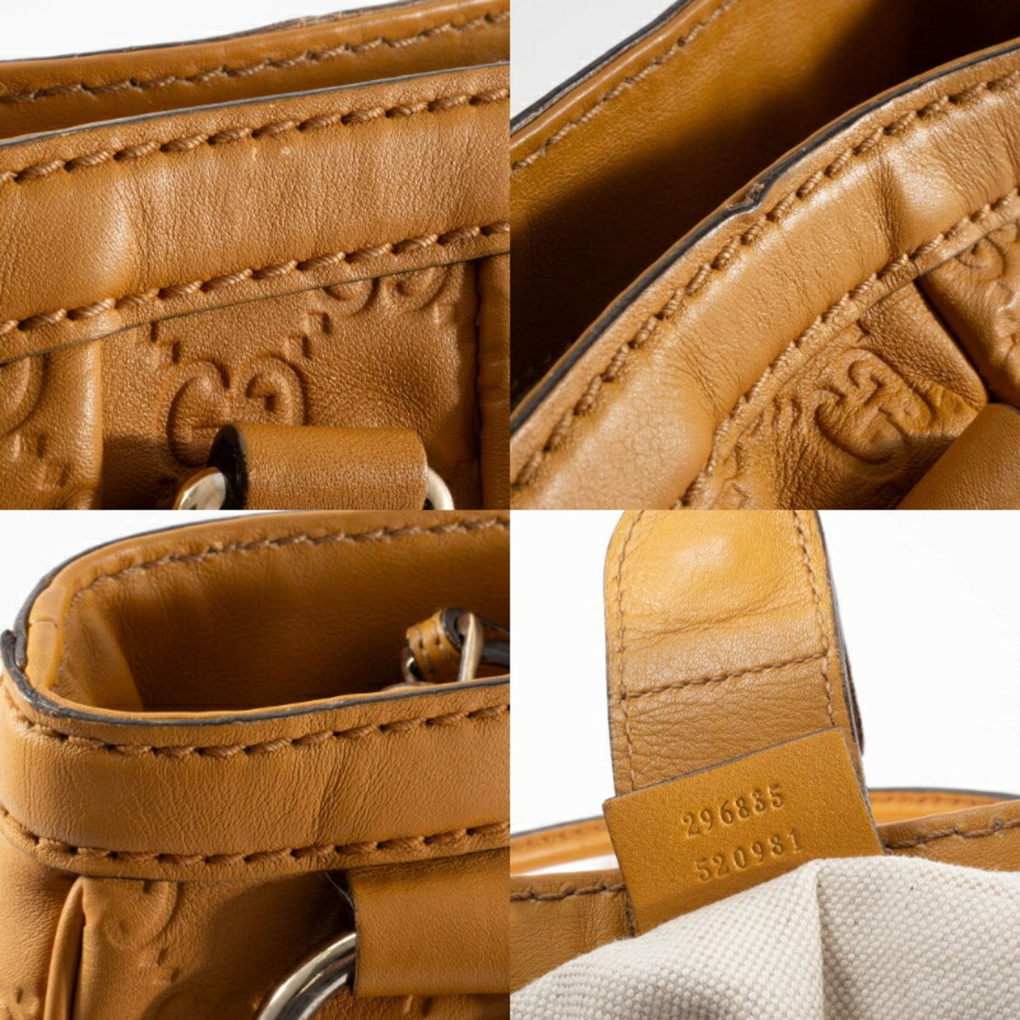 Gucci Brown Leather Handbag ( )