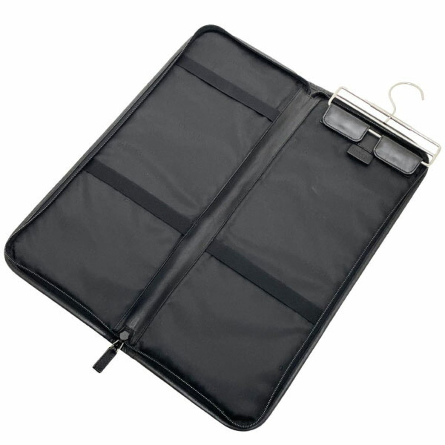 Gucci Black Nylon Leather Pouch ( )
