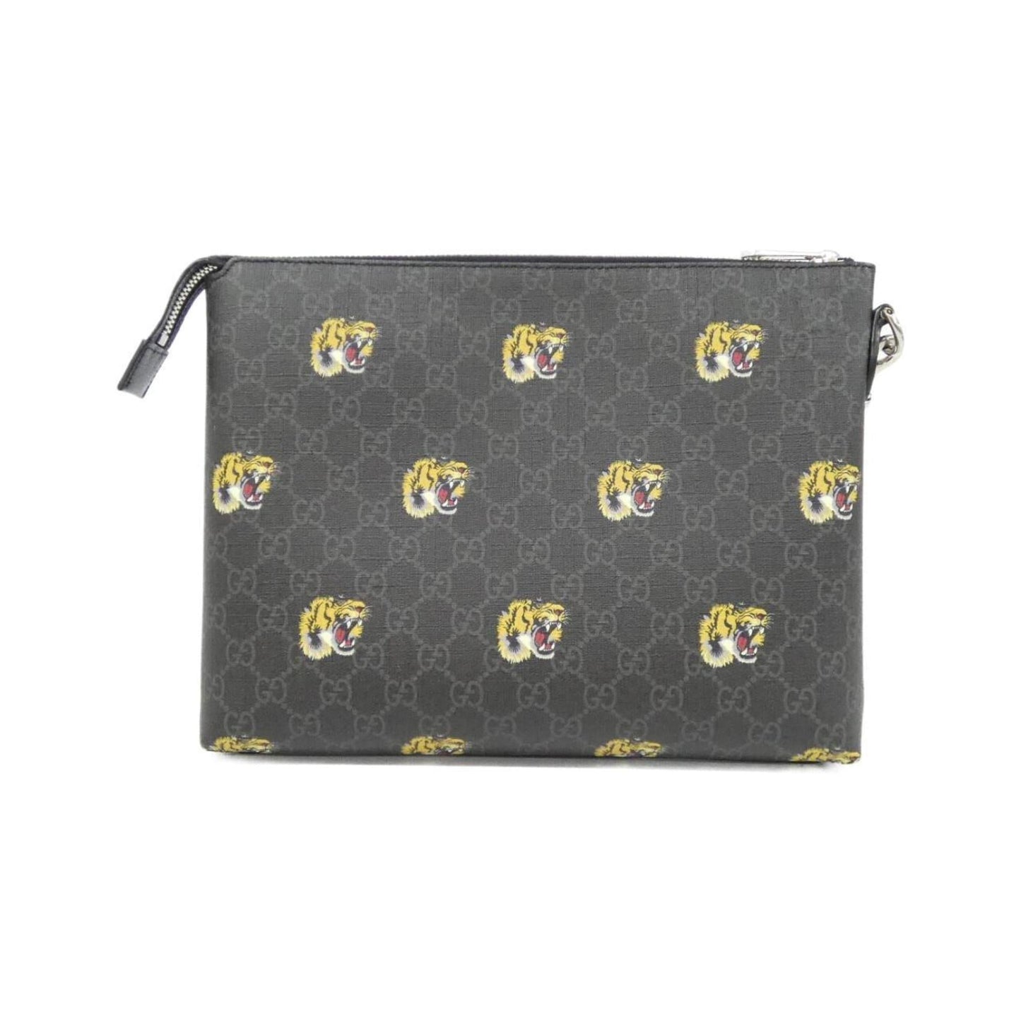 Gucci Black Yellow Gg Supreme Canvas Handbag ( )