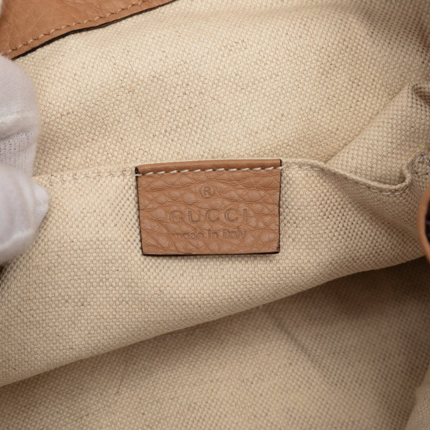Gucci Brown Leather Backpack ( )