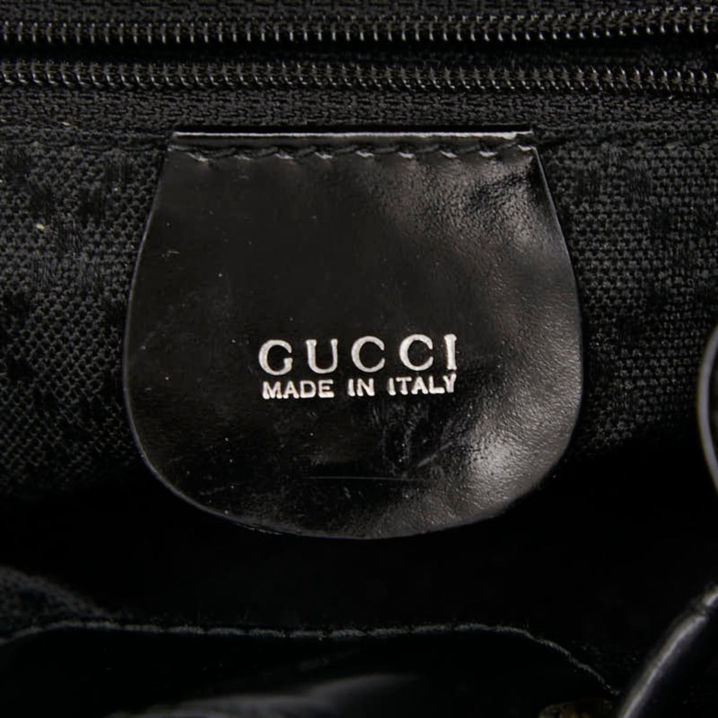 Gucci Black Nylon Leather Backpack ( )
