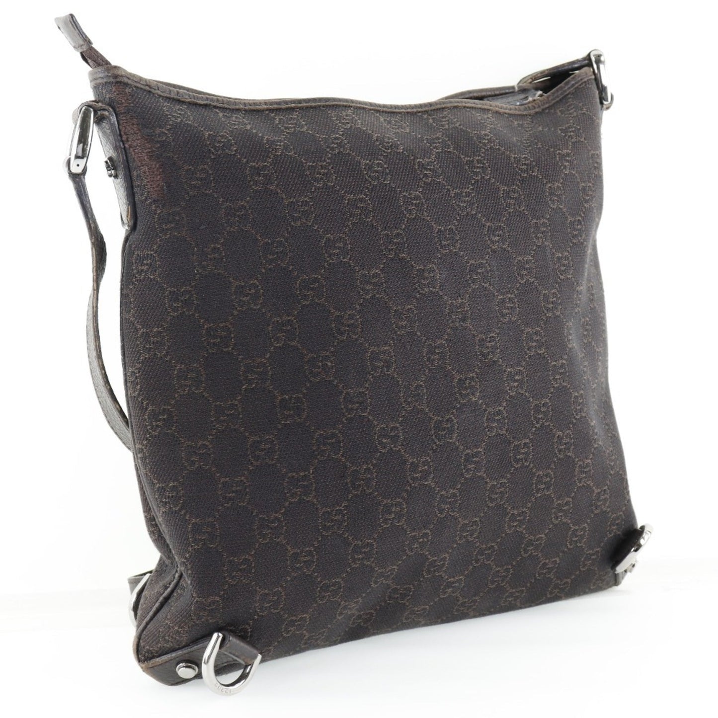 Gucci Abbey Brown Gg Canvas Shoulder Bag ( )