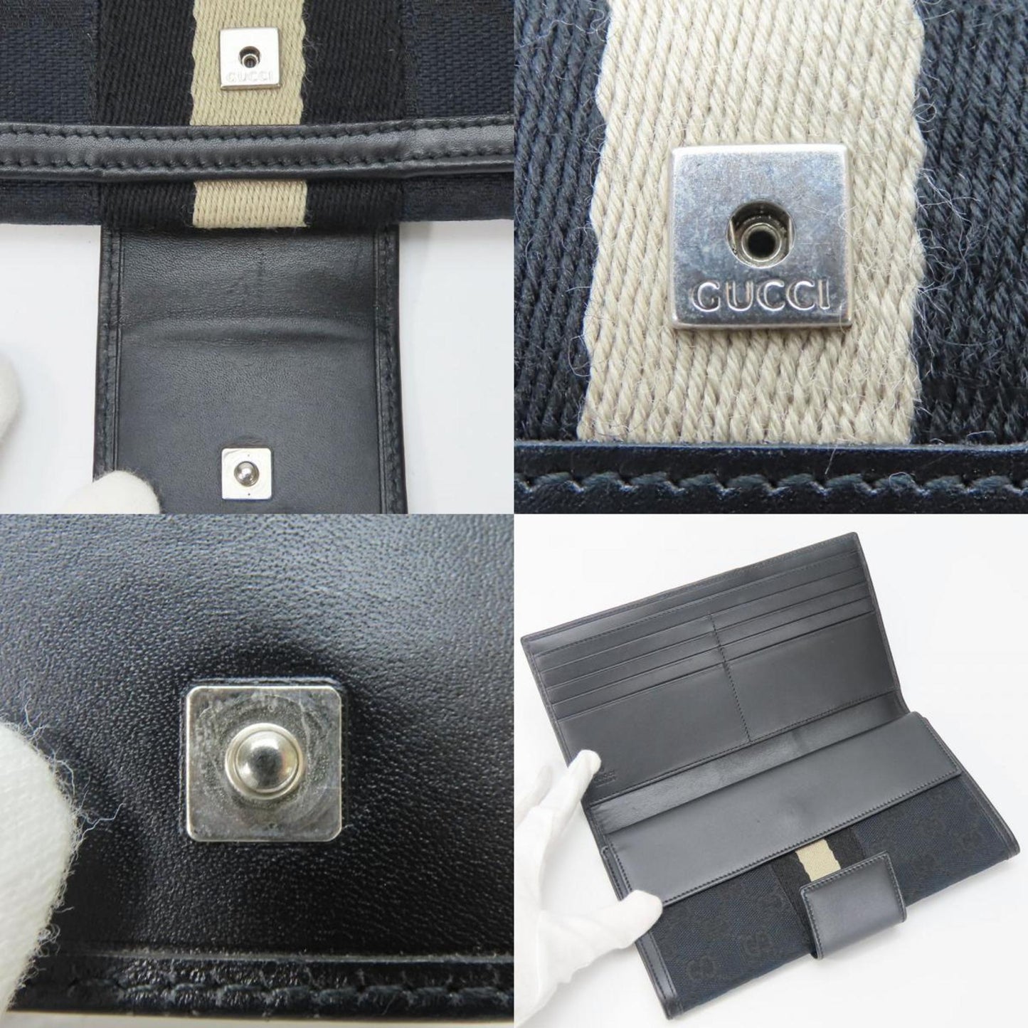 Gucci Black Gg Canvas Coin Purse/Coin Case ( )