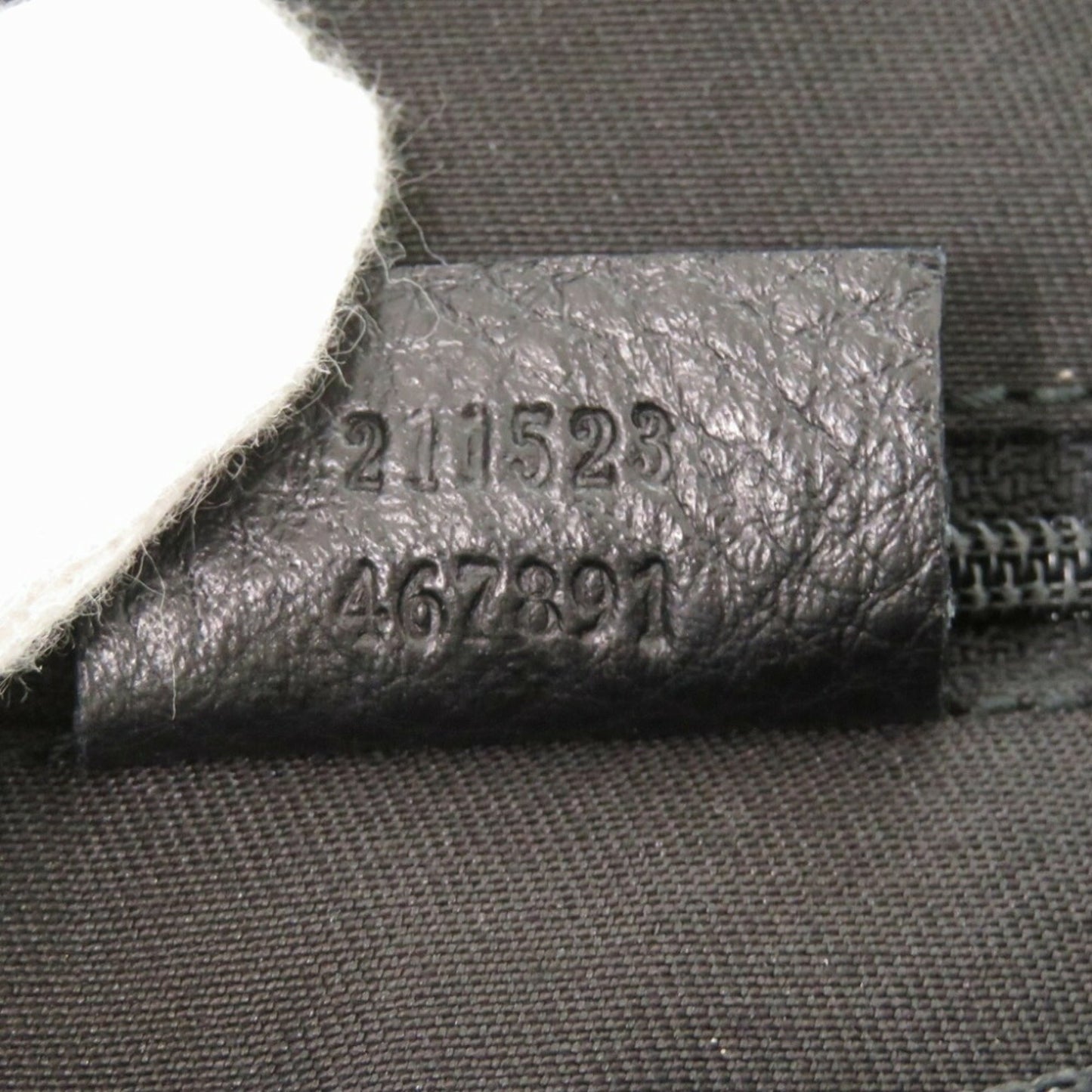 Gucci Horsebit Black Canvas Shoulder Bag ( )