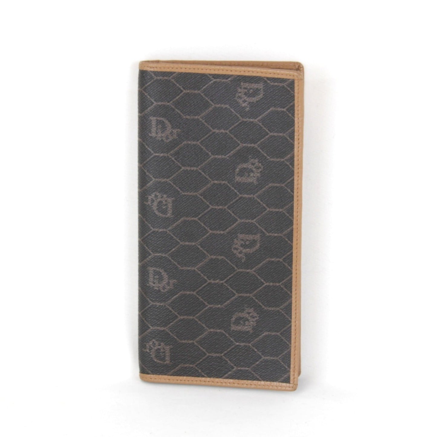 Christian Dior Brown Pvc Long Wallet (Bi-Fold) ()