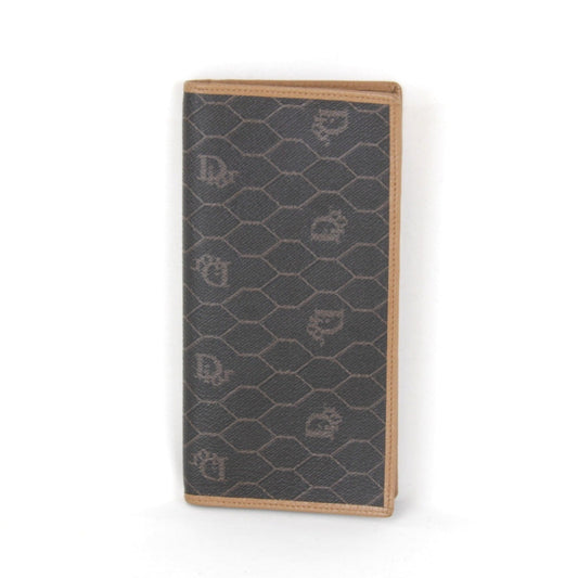 Christian Dior Brown Pvc Long Wallet (Bi-Fold) ()