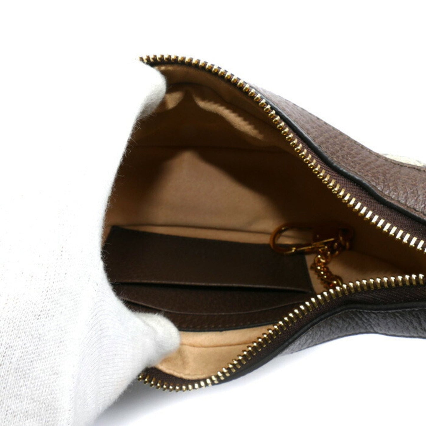 Gucci Beige Gg Supreme Canvas Leather Shoulder Bag ( )