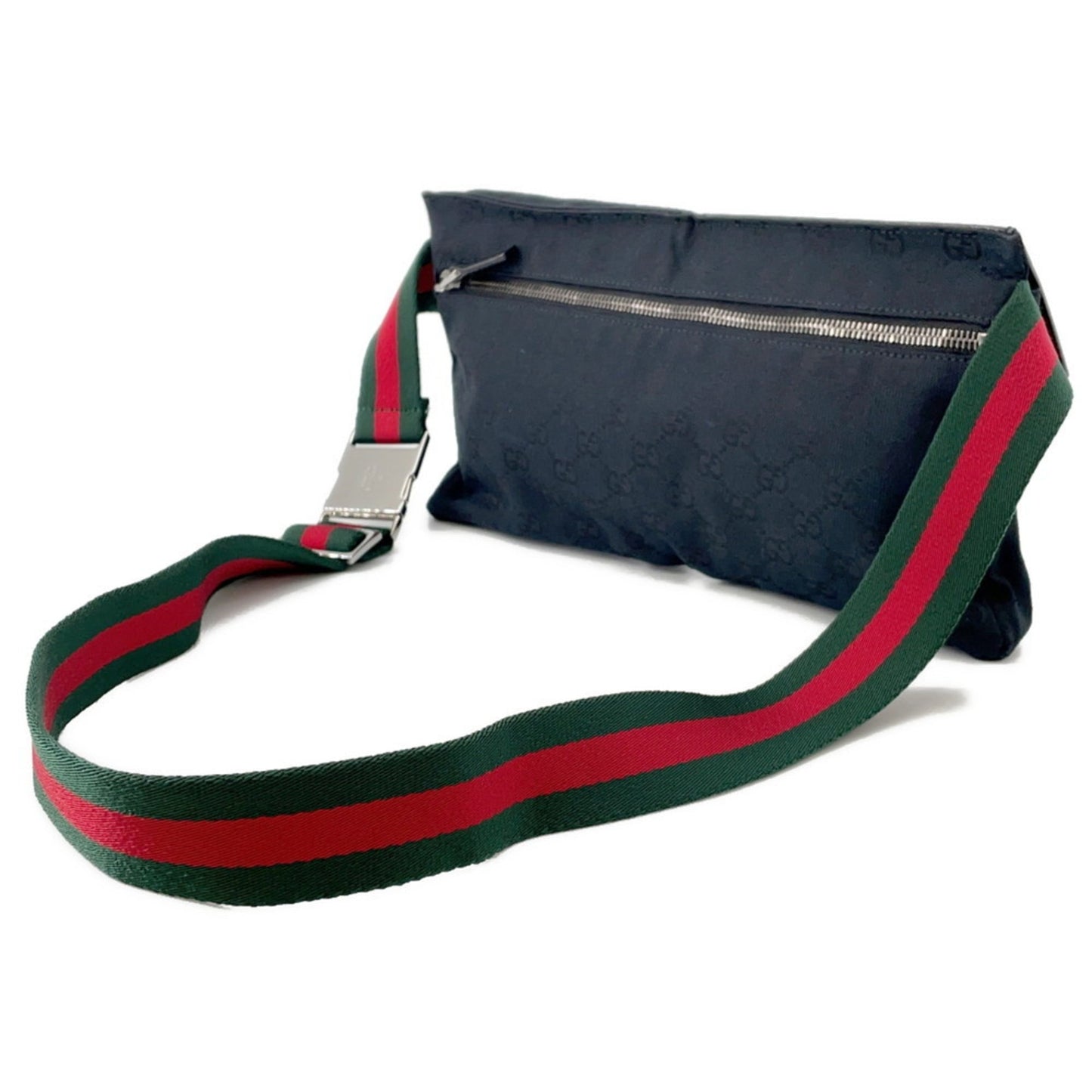 Gucci Sherry Line Black Gg Canvas Sling Bag ( )