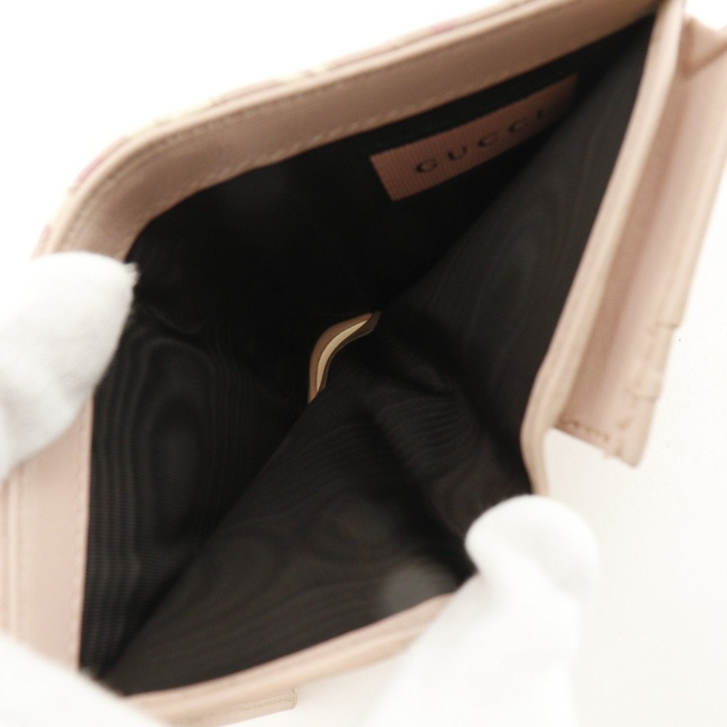 Gucci Pink Leather Bill Wallet (Bi-Fold) ( )