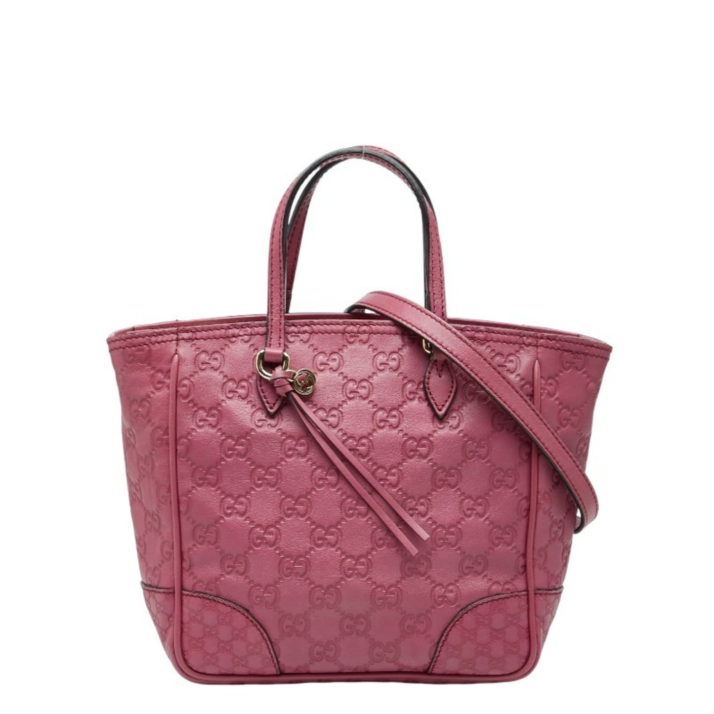 Gucci Purple Leather Handbag Shoulder Bag ( )