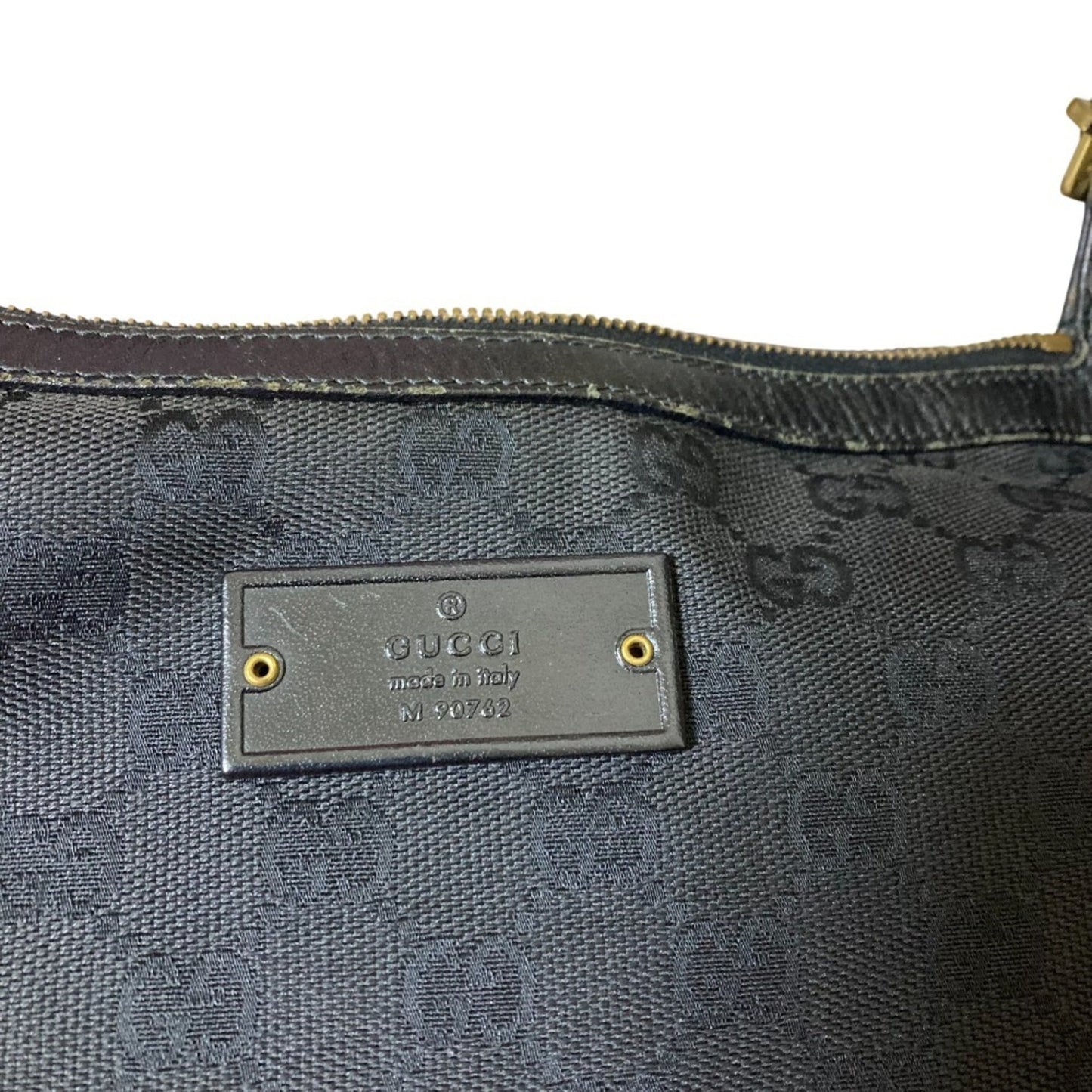 Gucci Black Canvas Shoulder Bag ( )