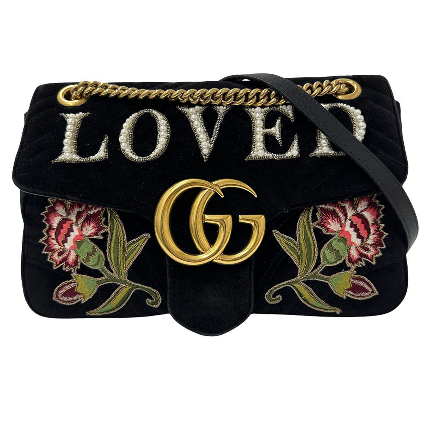 Gucci Black Leather Leather Shoulder Bag ( )