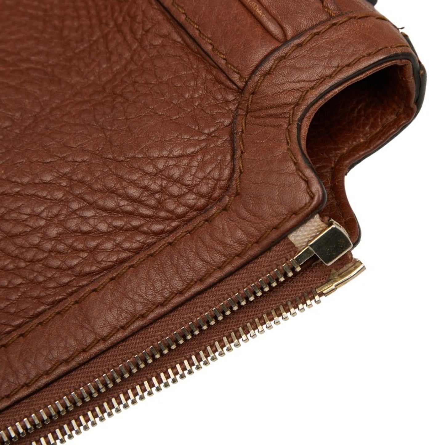 Gucci Brown Leather Shoulder Bag ( )