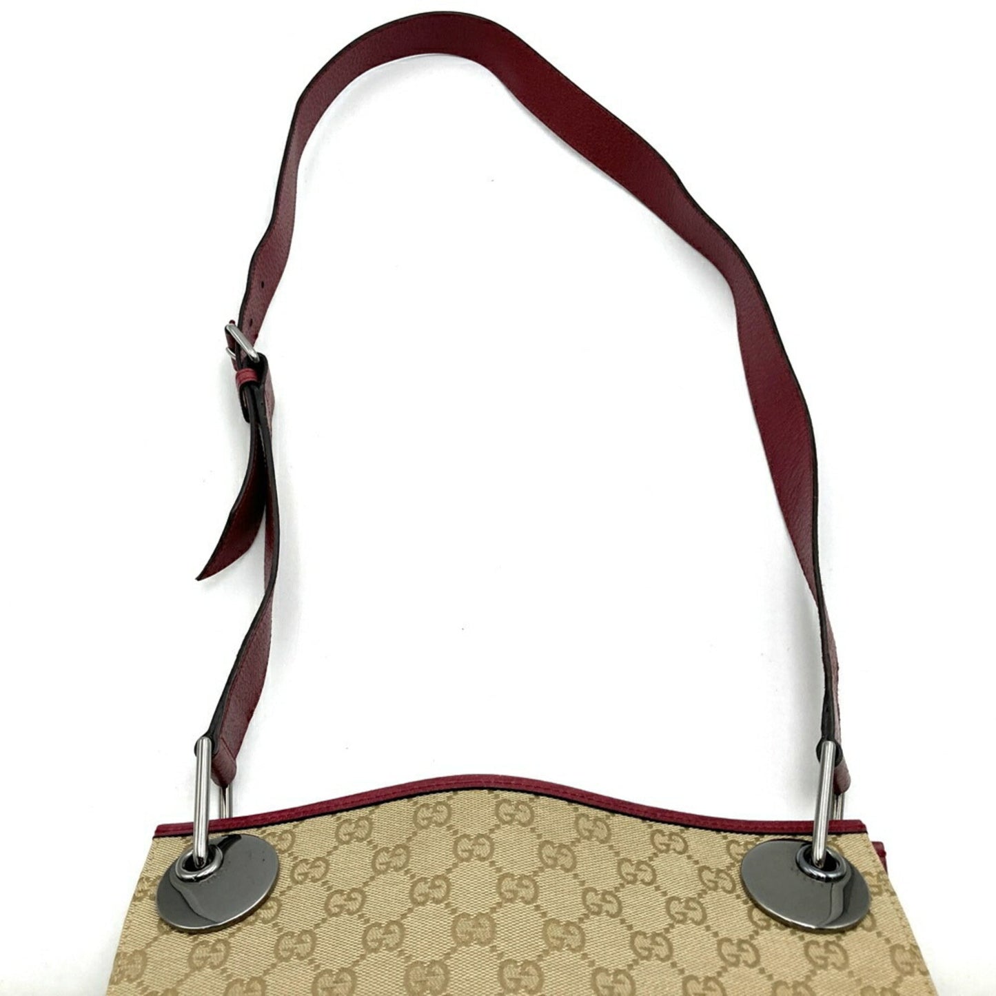 Gucci Gg Canvas Beige Gg Canvas Leather Shoulder Bag ( )