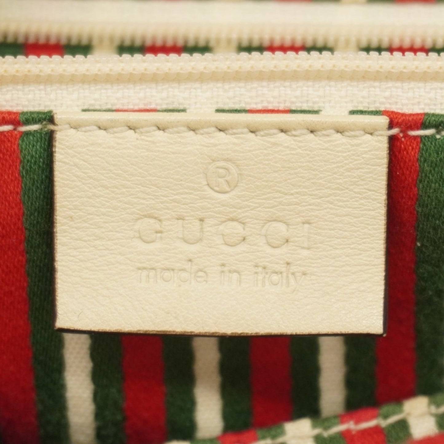 Gucci Beige Brown Canvas Tote Bag ( )