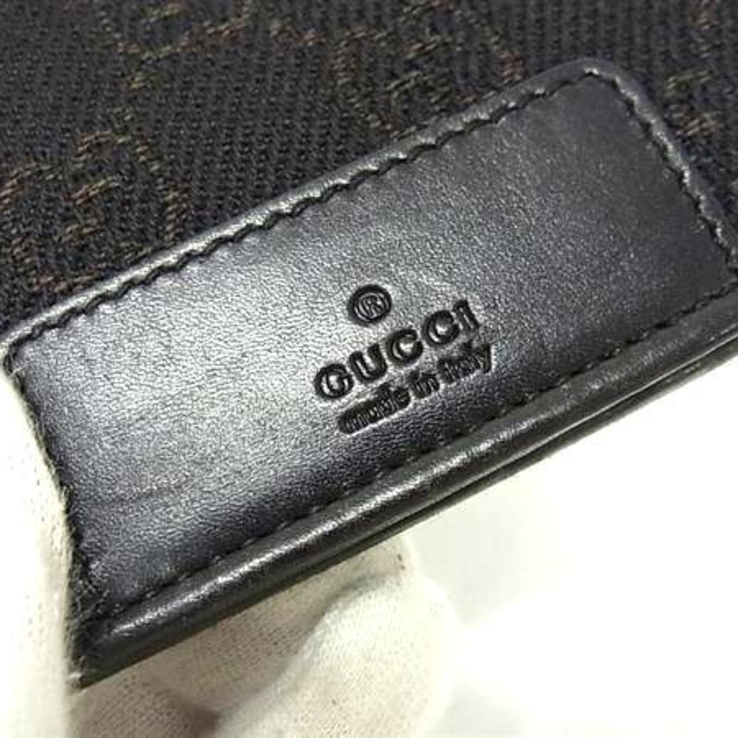 Gucci Black Canvas Leather Wallet (Bi-Fold) ( )