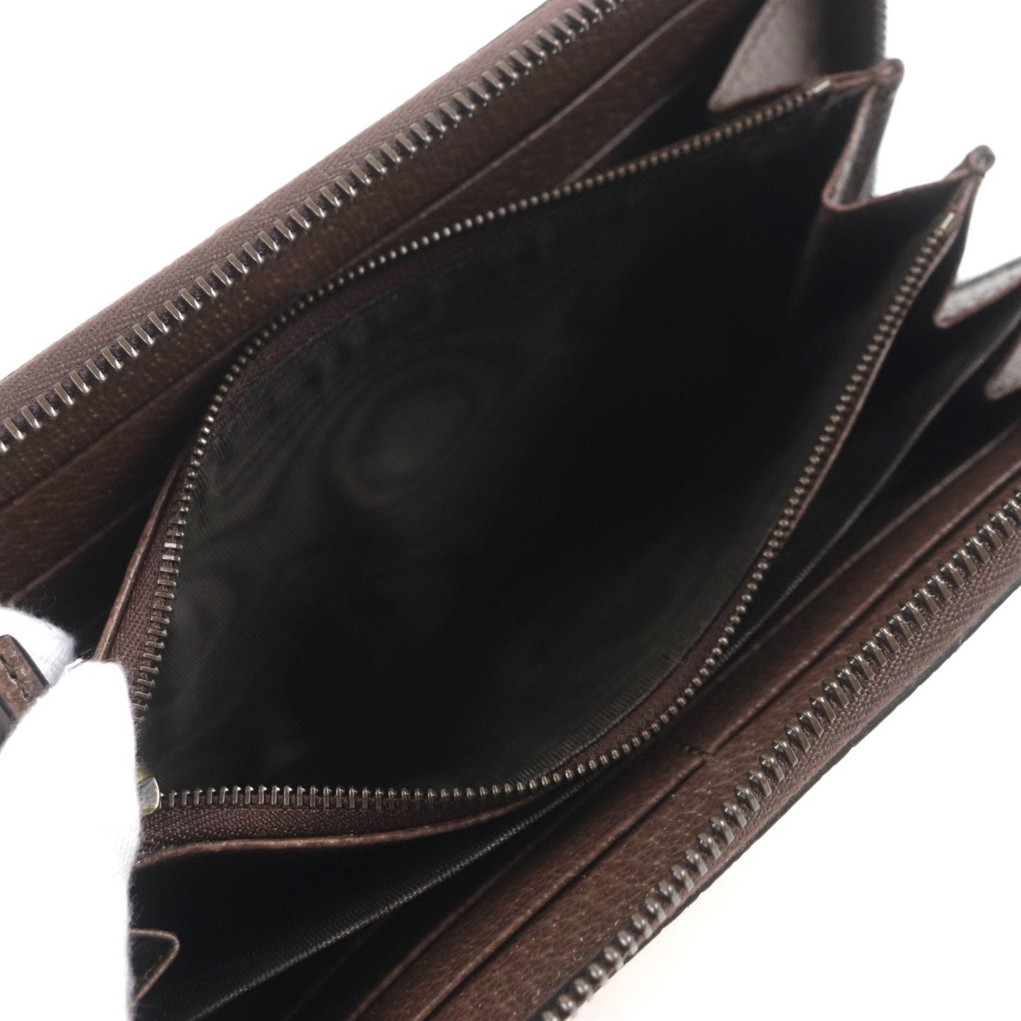 Gucci Bamboo Beige Brown Bamboo Gg Canvas Long Wallet (Bi-Fold) ( )