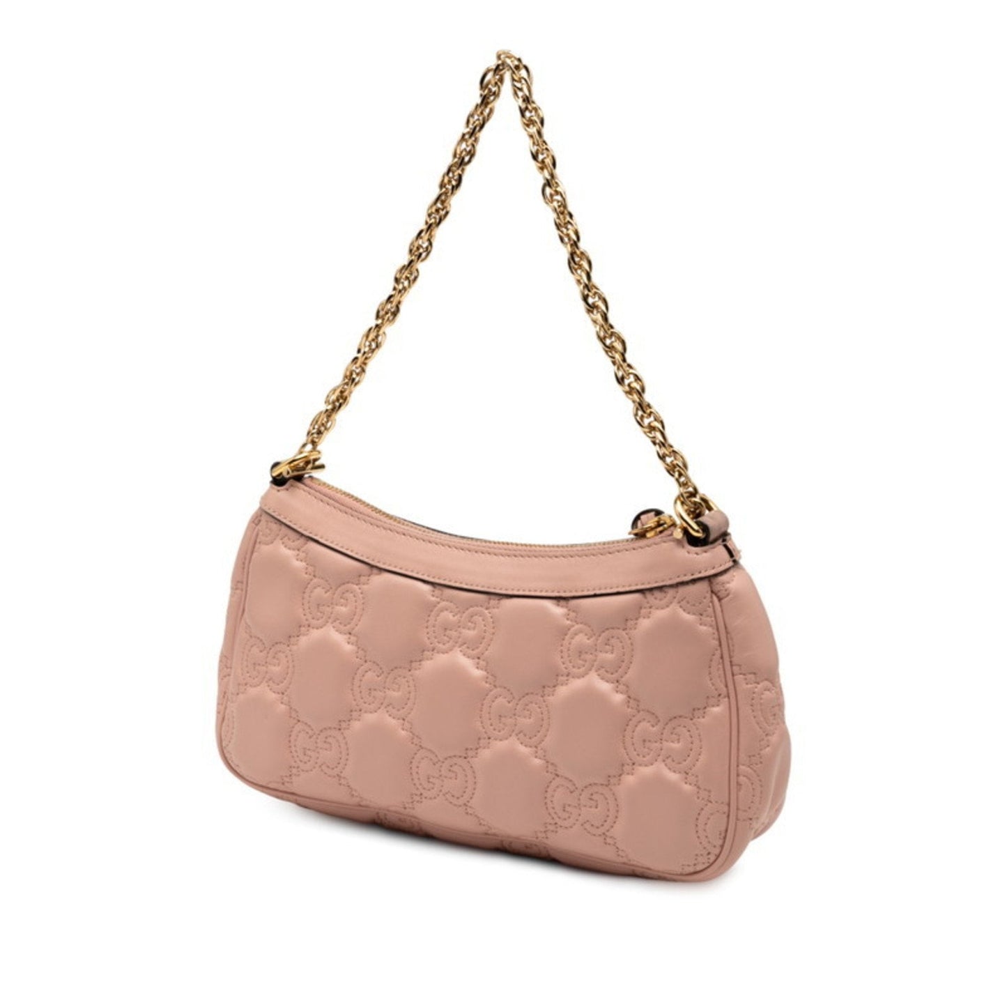 Gucci Pink Leather Handbag Shoulder Bag ( )